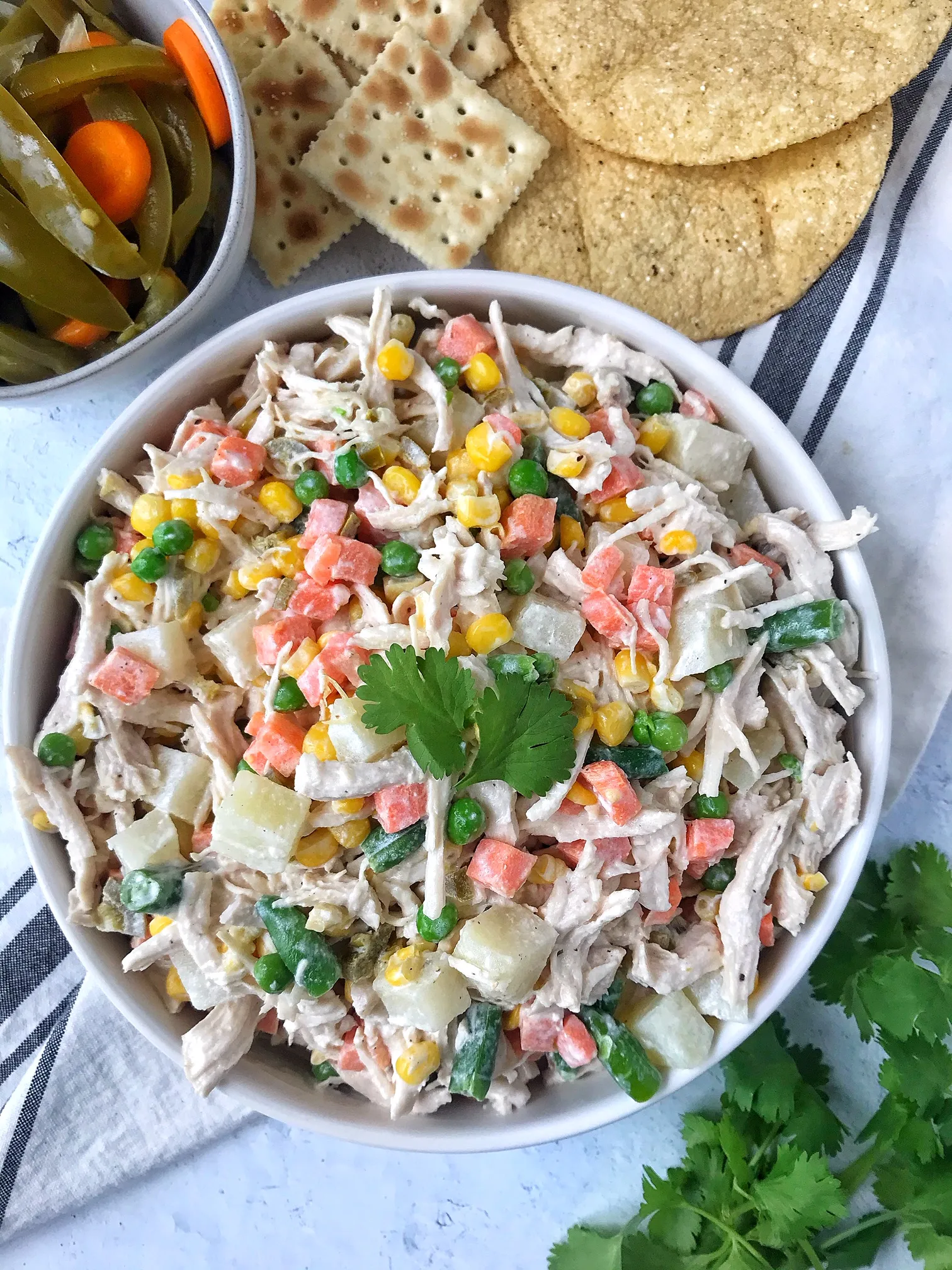 Roasted Chicken Salad Tostada