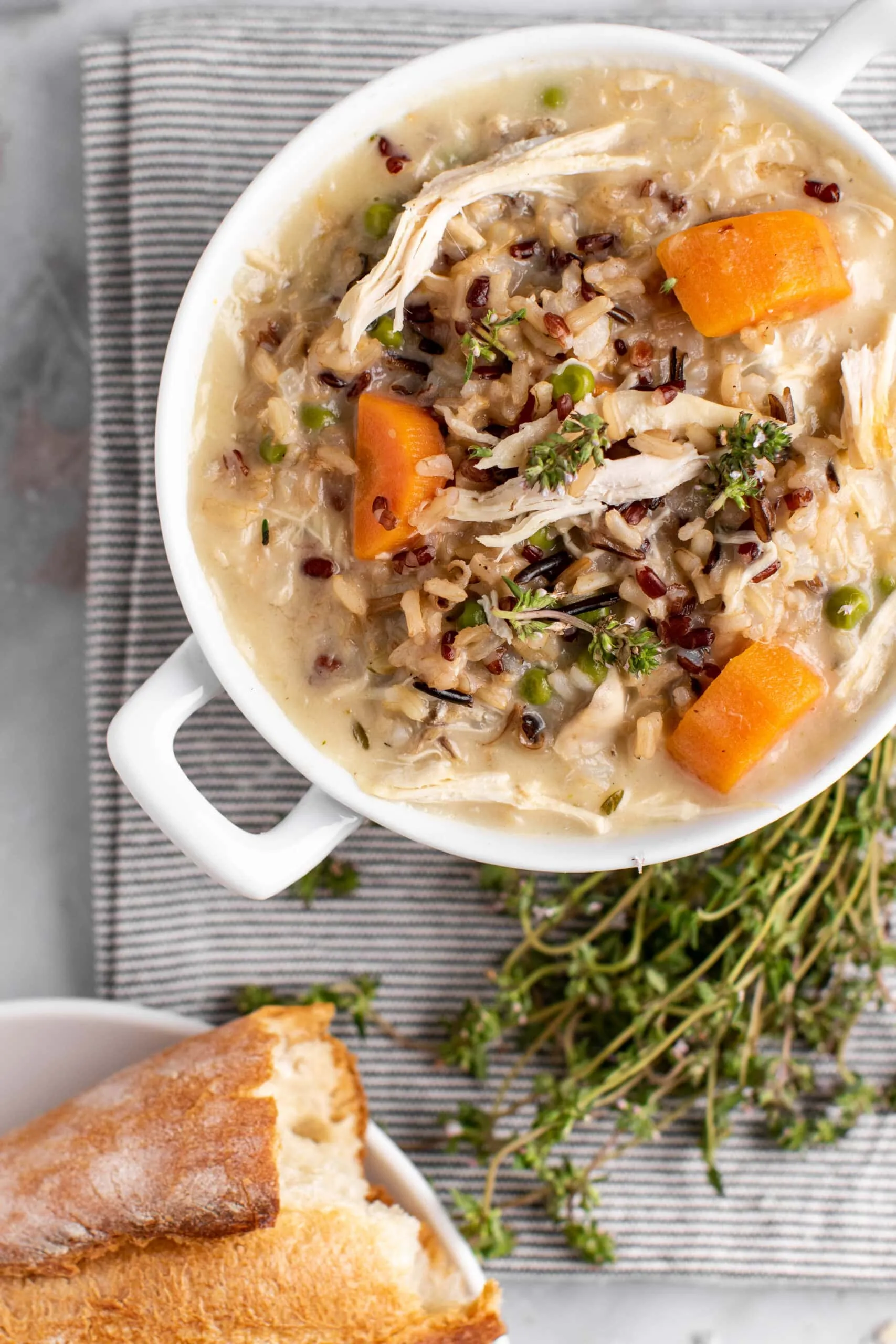 Roasted Chicken Wild Rice Soup