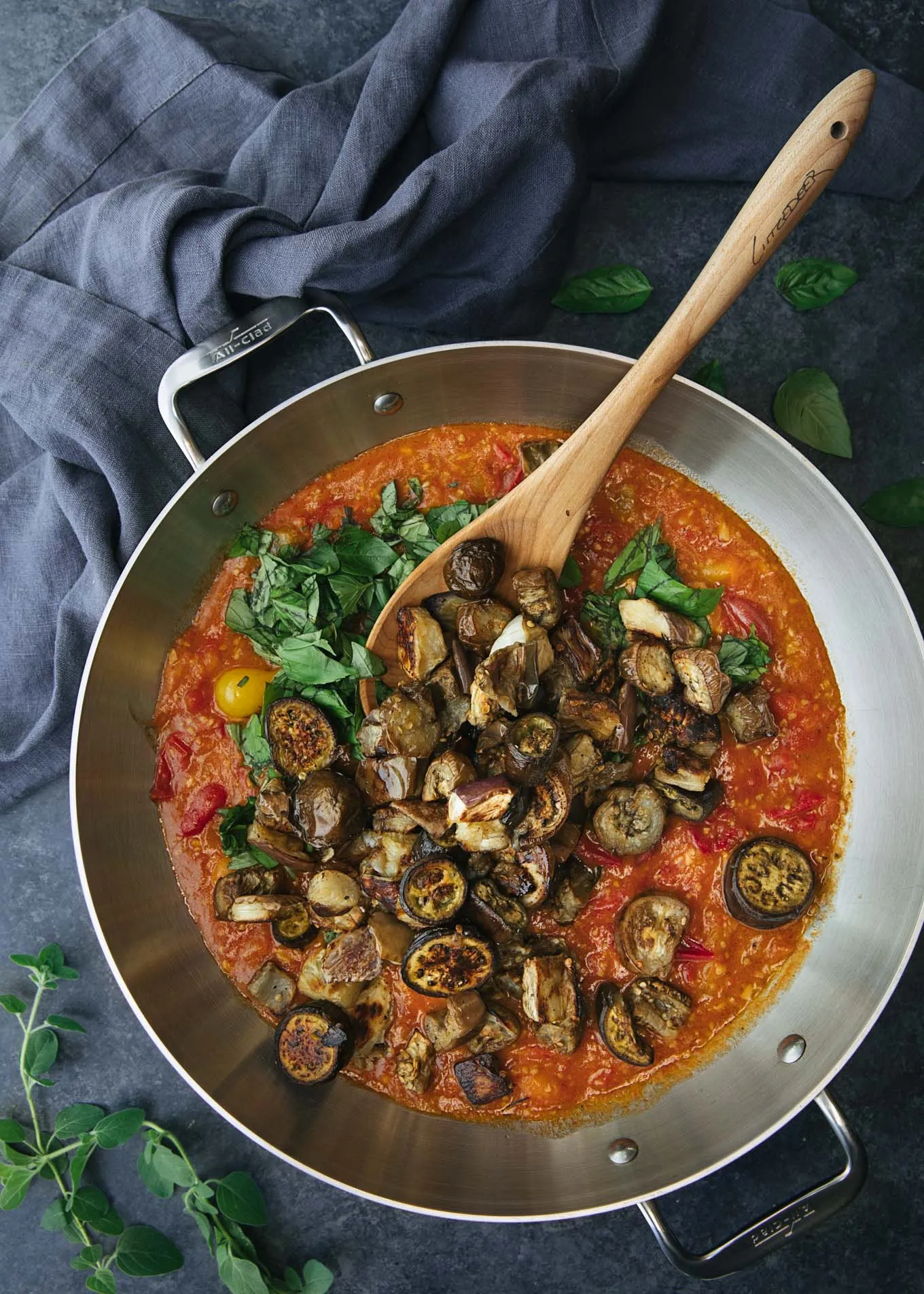 Roasted Eggplant Cherry Tomato Sauce