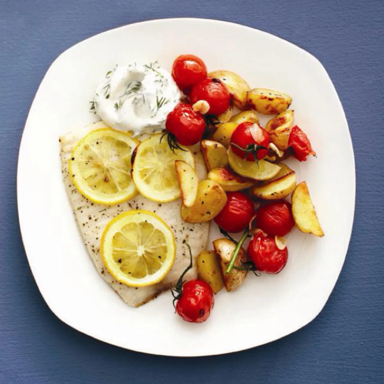 Roasted Fish Creamy Dill Sauce CHTL