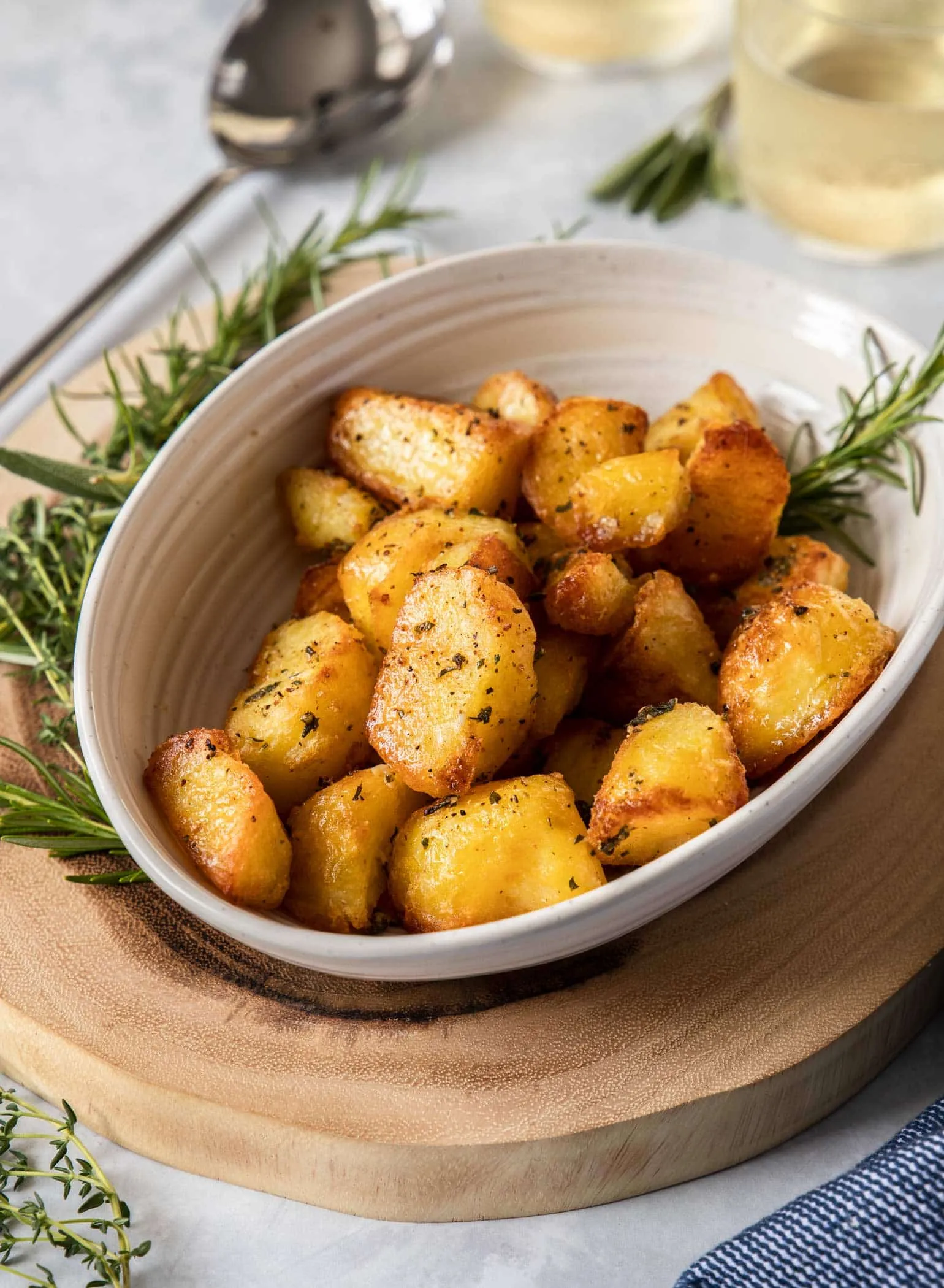 Roasted Garlic Herb Potatoes