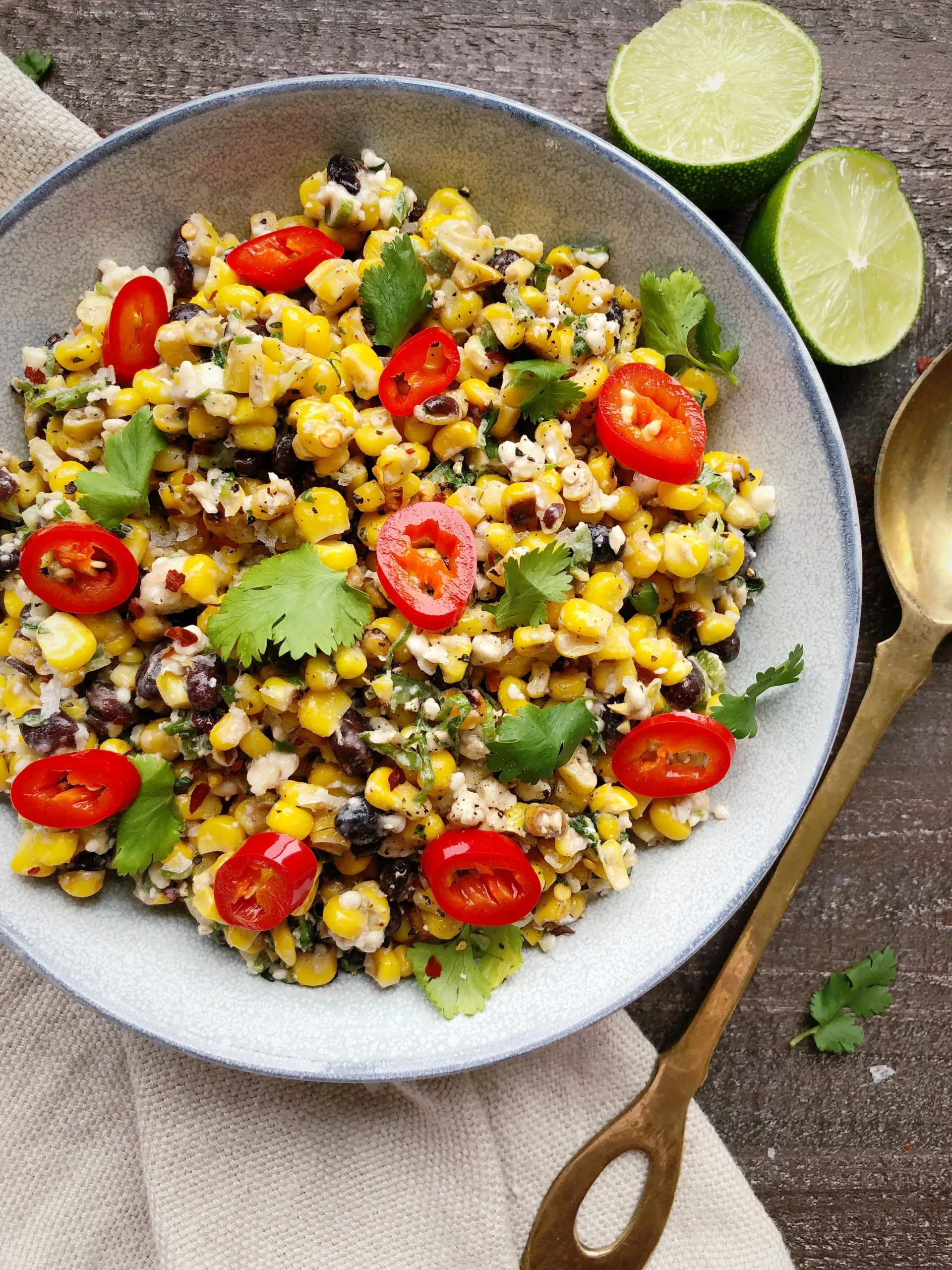 Roasted Mexican Street Corn Salad