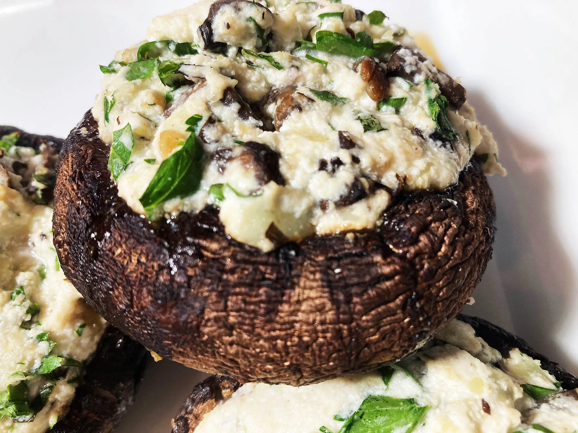 Roasted Portobello Mushrooms Fines Herbes
