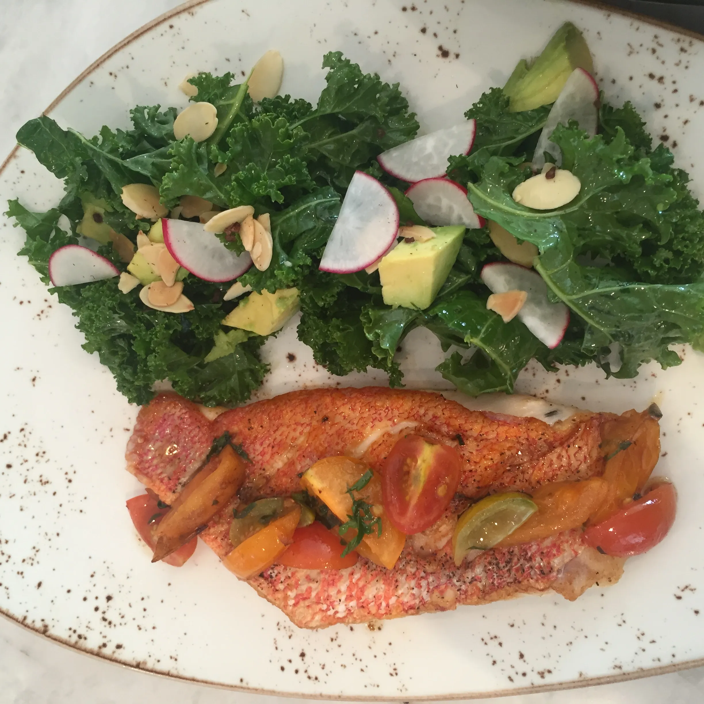 Roasted Red Snapper with Cherry Tomato Vinaigrette