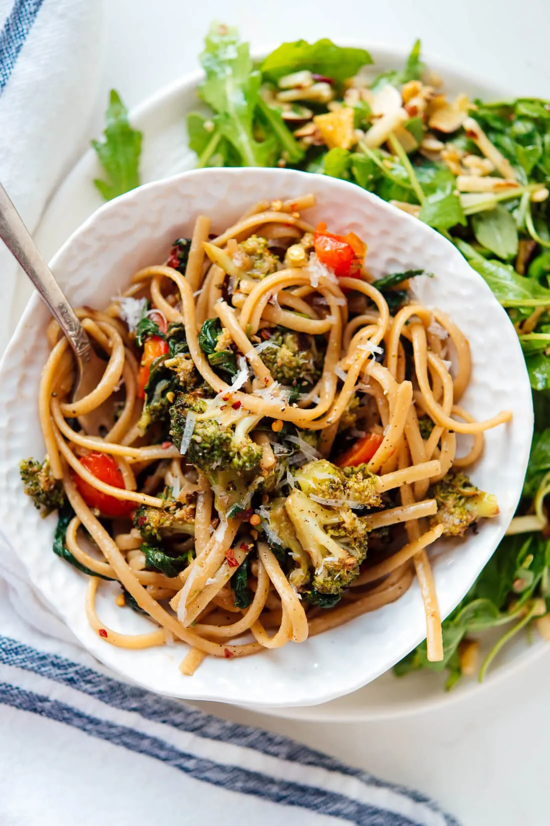 Roasted Veggie Spinach Pasta