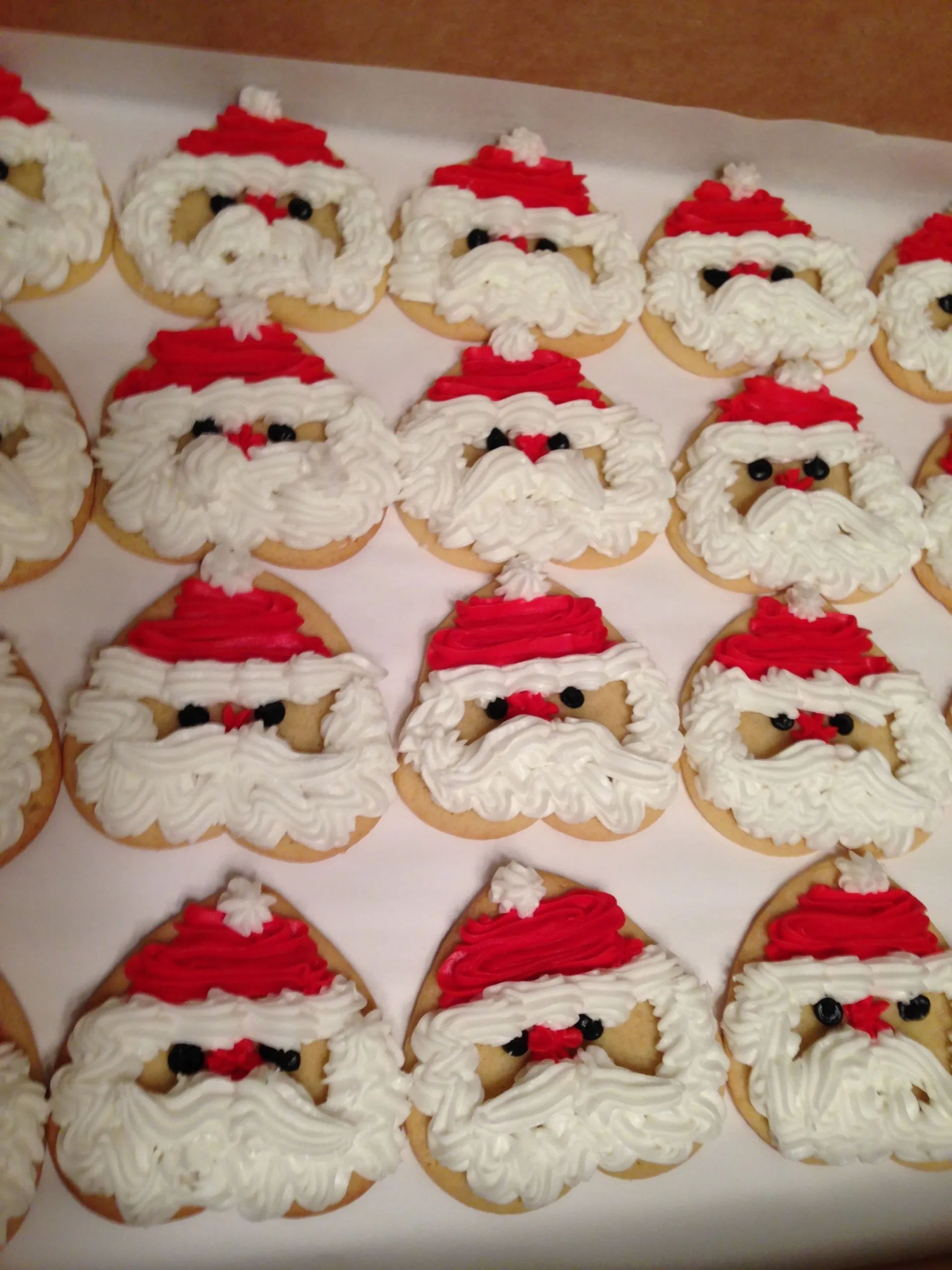 Roly Poly Santa Sugar Cookies