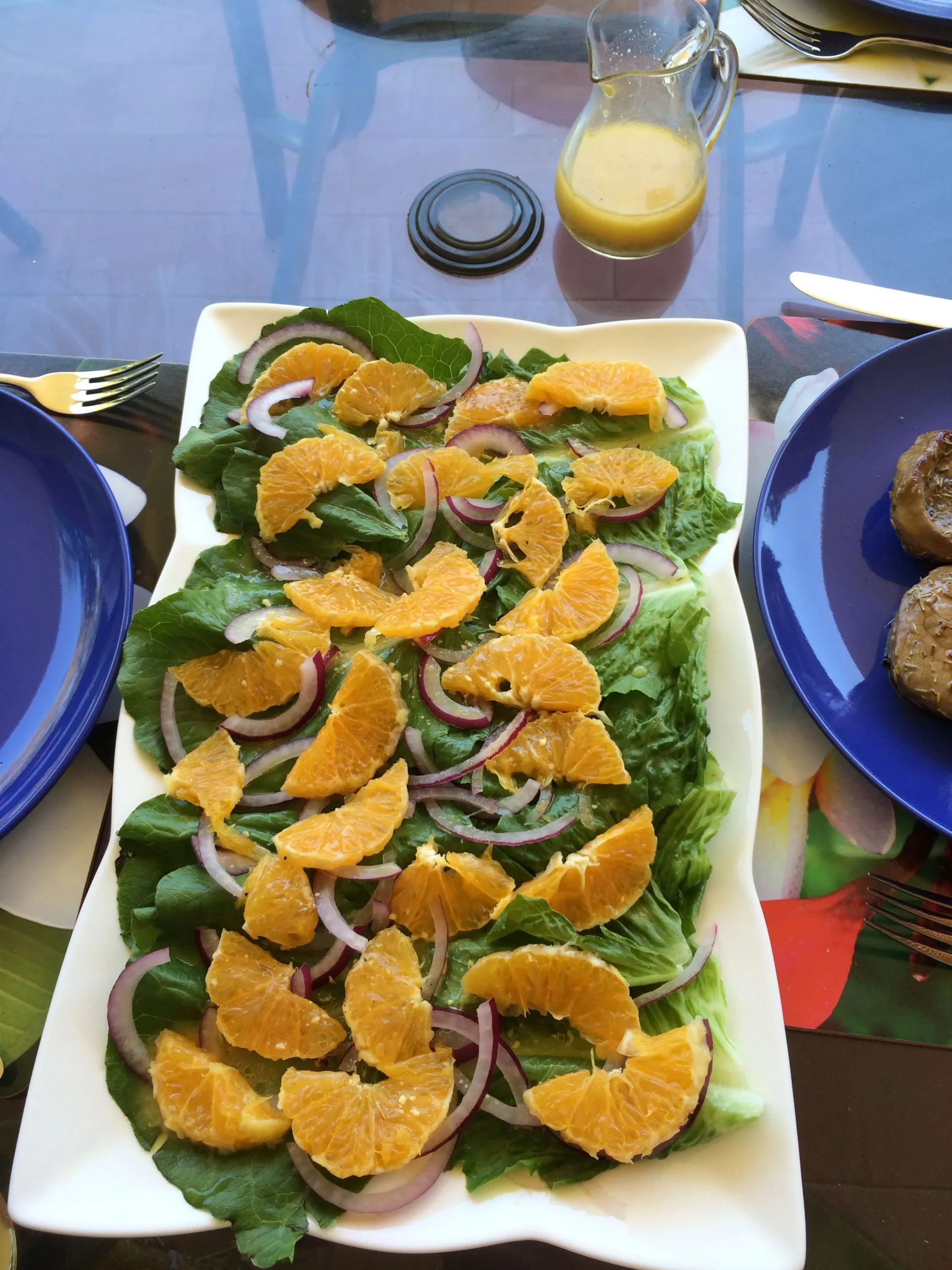 Romaine Red Onion and Fennel Salad with Tart Lime