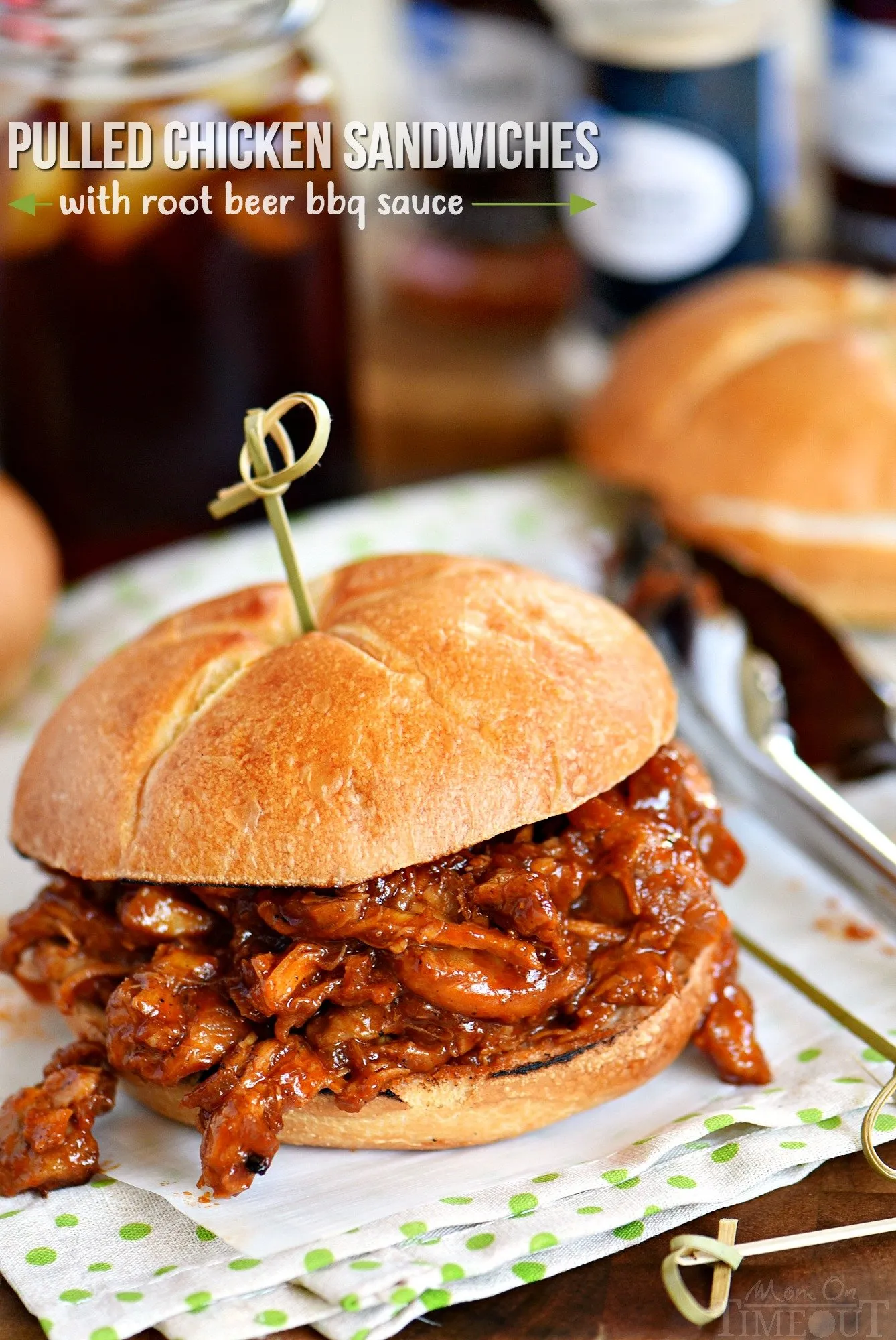 Root Beer BBQ Chicken Sandwiches