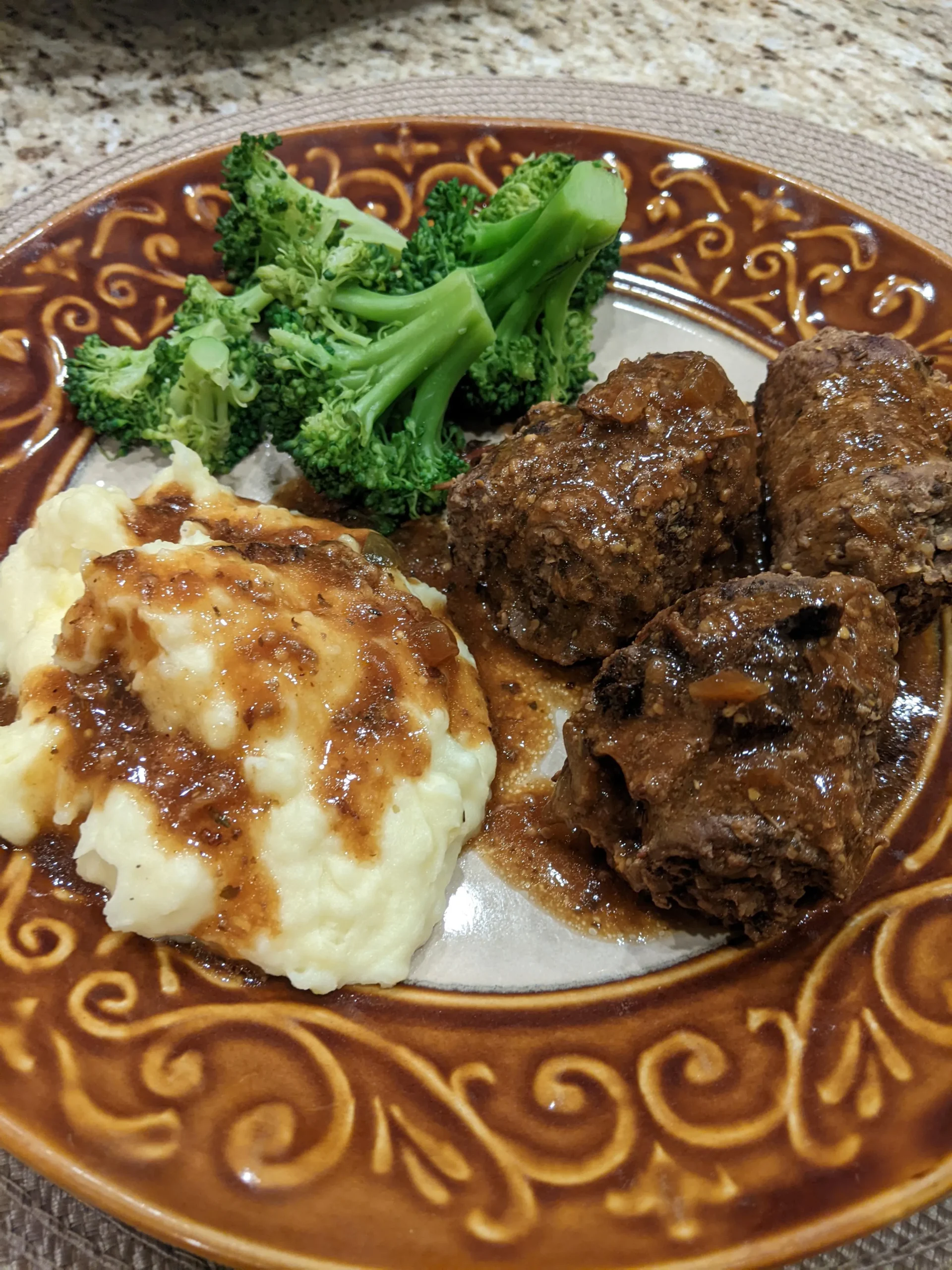 Rouladen and Mashed Potatoes