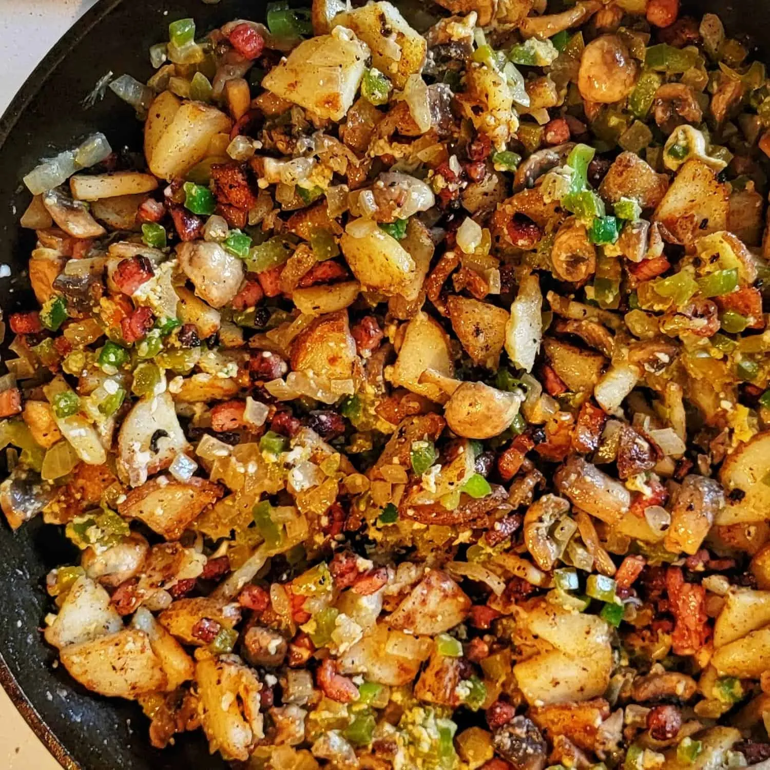 Rustic Smoky Breakfast Hash with Gammon