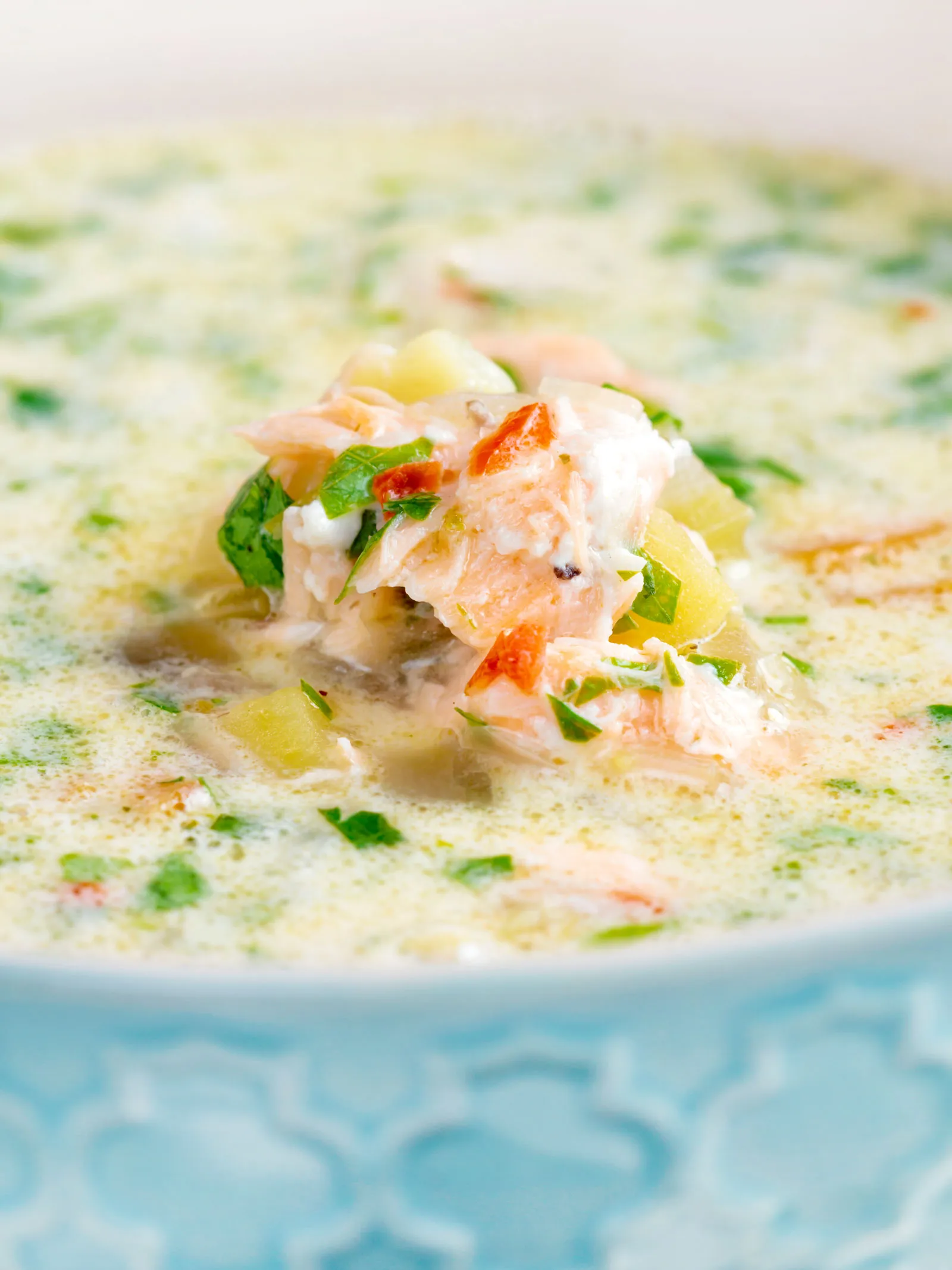 Salmon Chowder in Slow Cooker