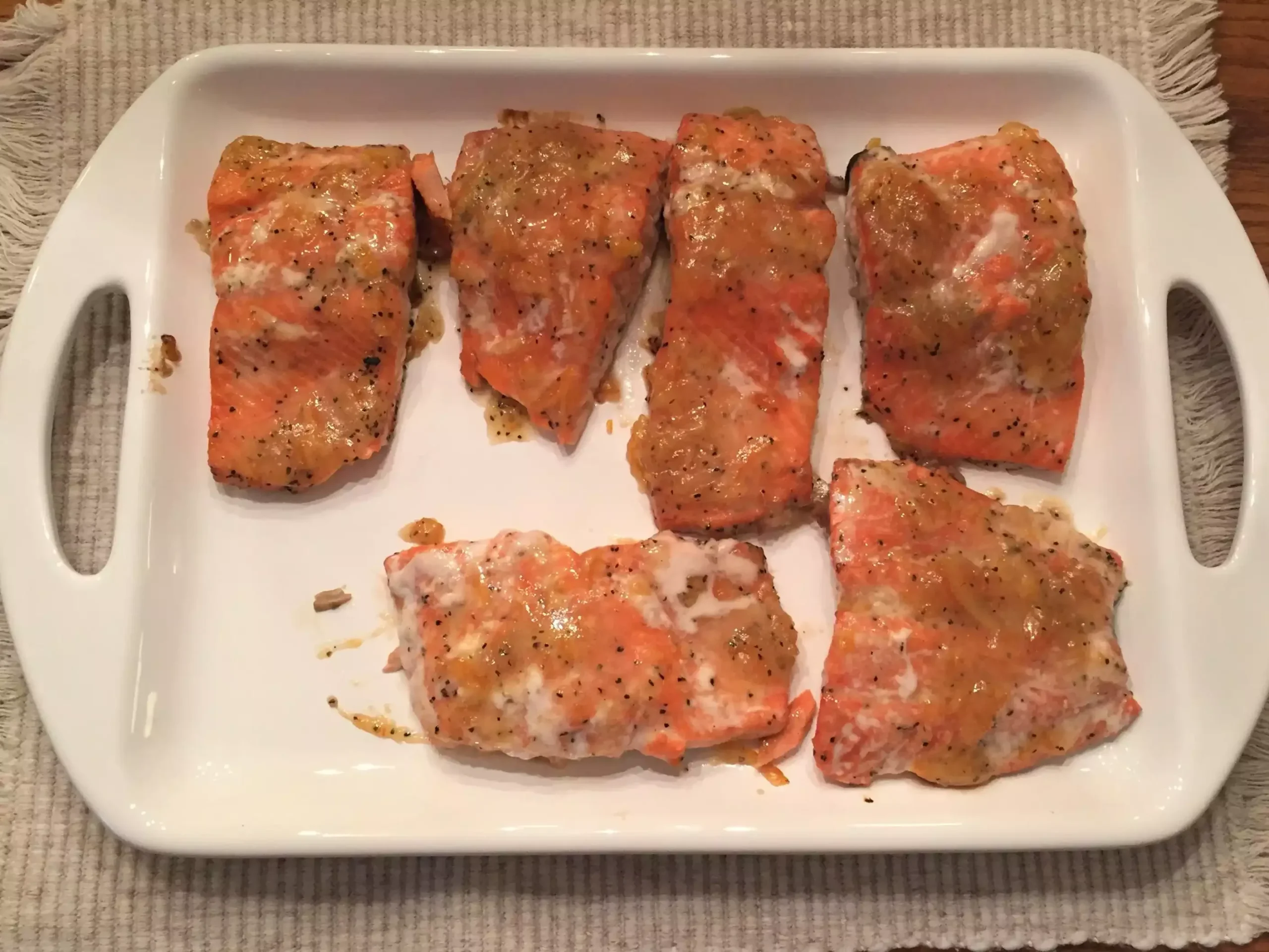 Salmon Marmalade Dijon Glaze