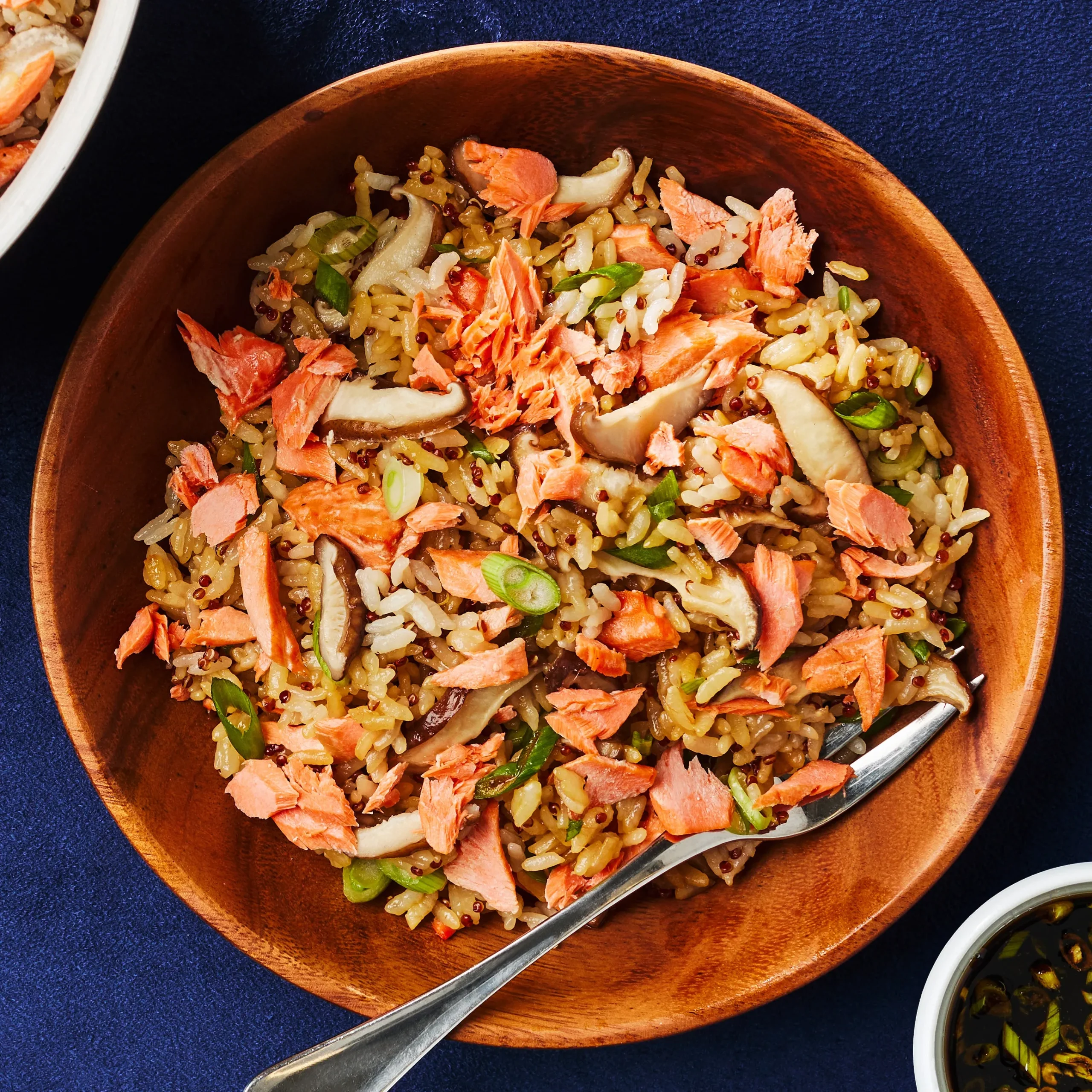 Salmon and Shiitake Toast