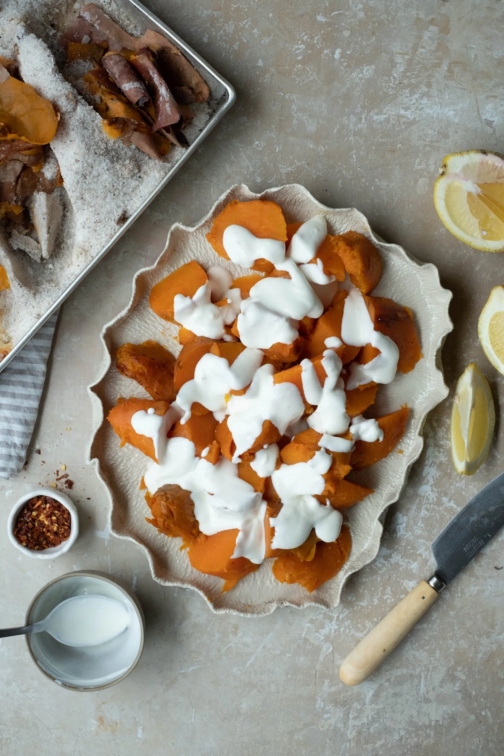 Salt Roasted Sweet Potatoes