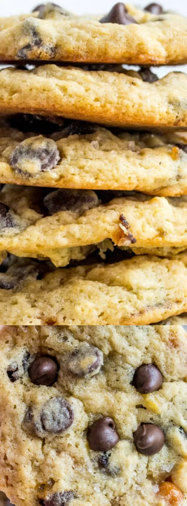 Salted Caramel Banana Chocolate Chip Cookies