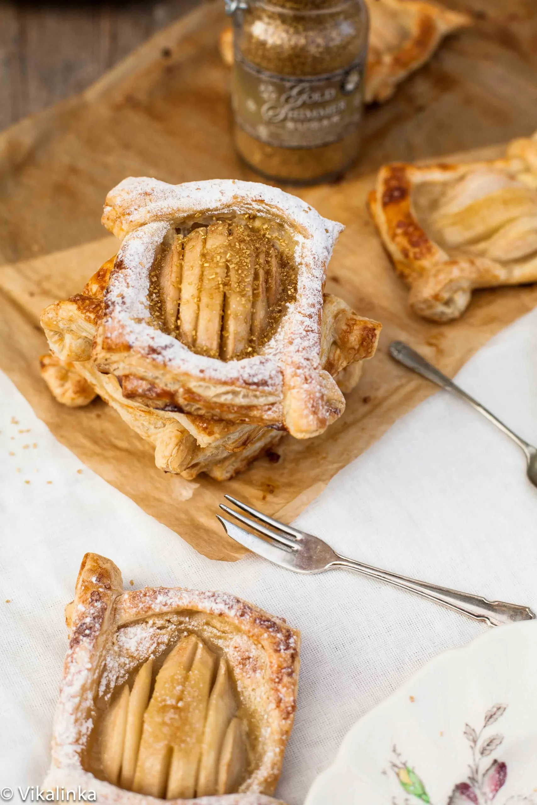 Salted Caramel Pear Tarts