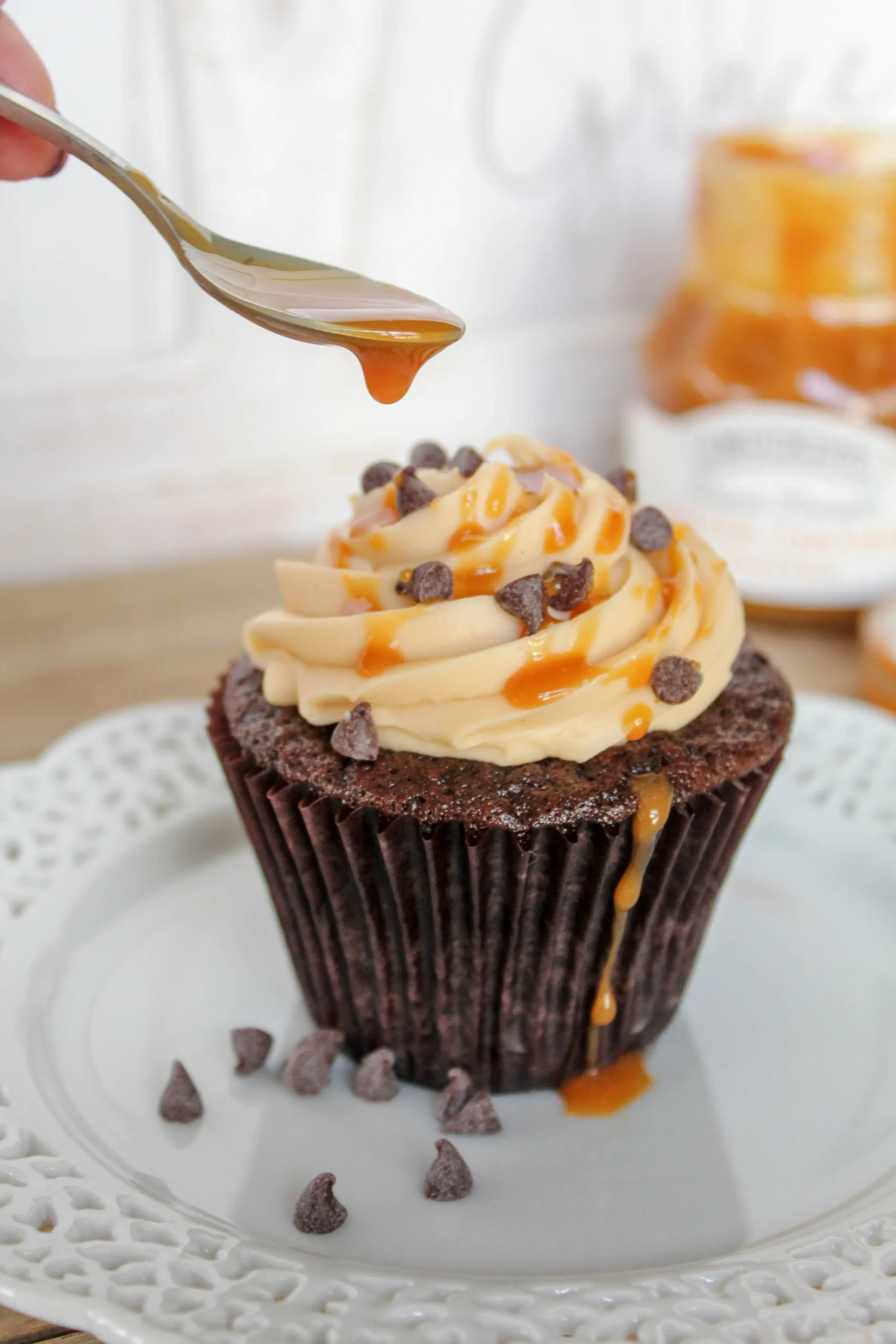 Salted Caramel and Chocolate Cupcakes