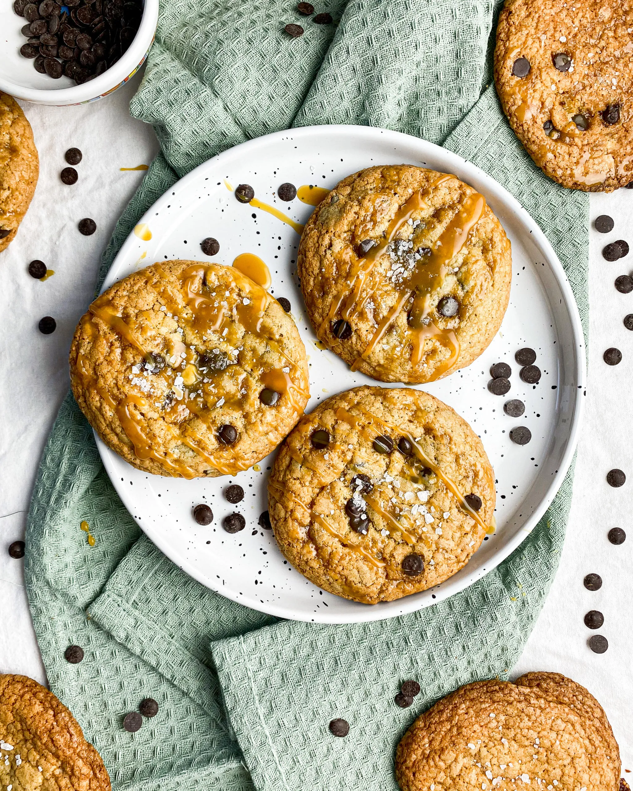 Salted Caramel and Sea Salt Cookies
