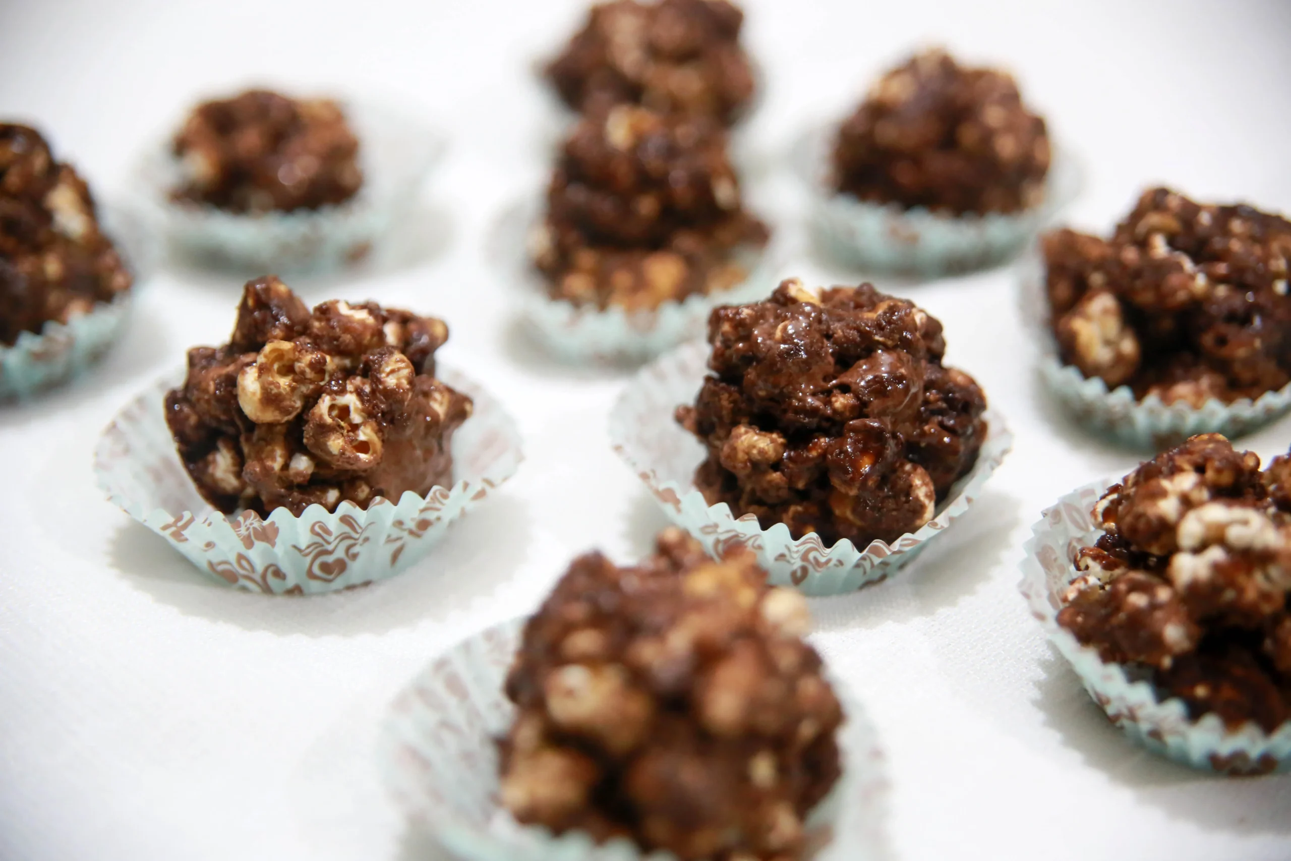 Salted Chocolate Chia Popcorn Balls