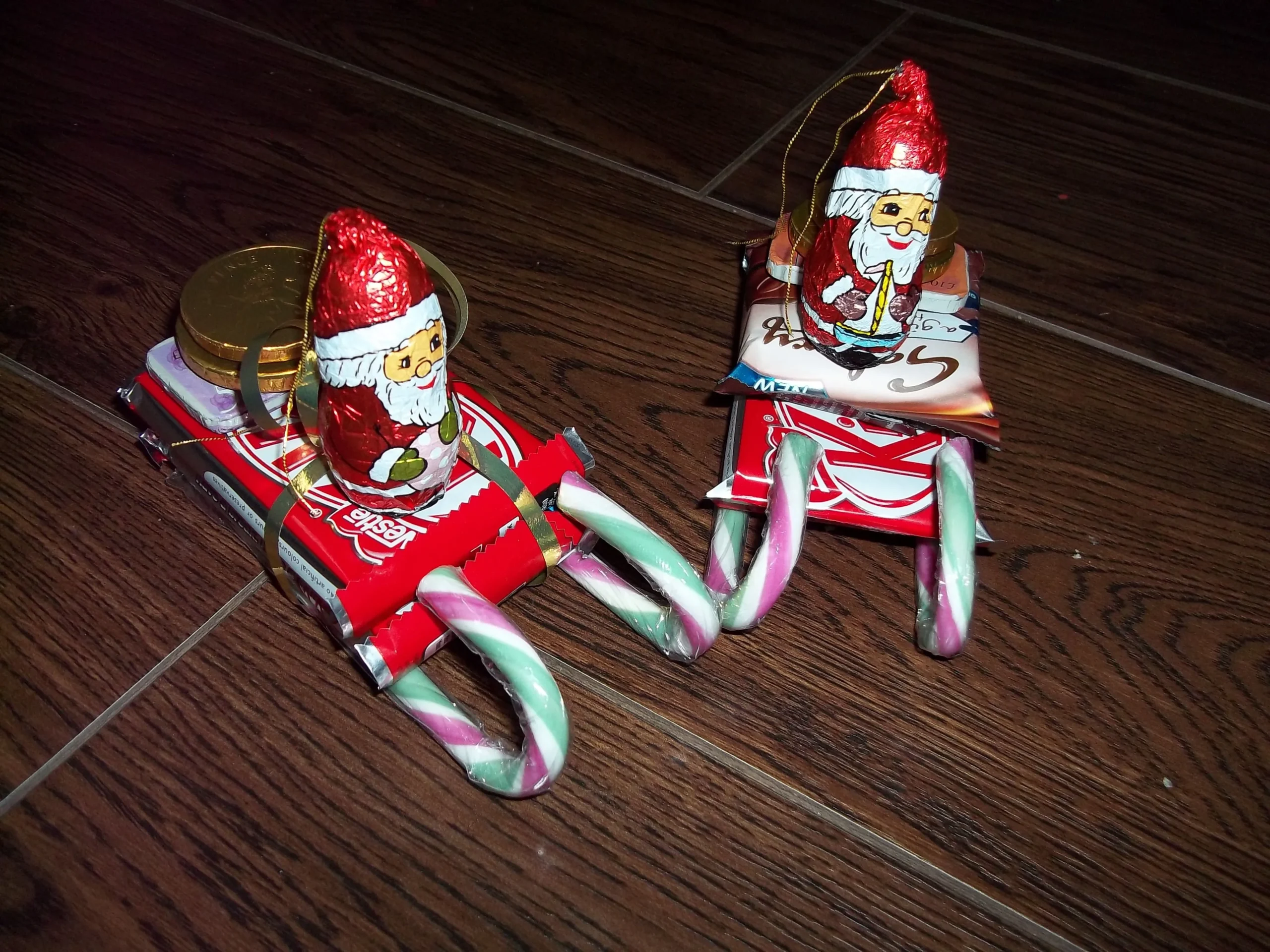 Santa's Chocolate Candy Cane Candy