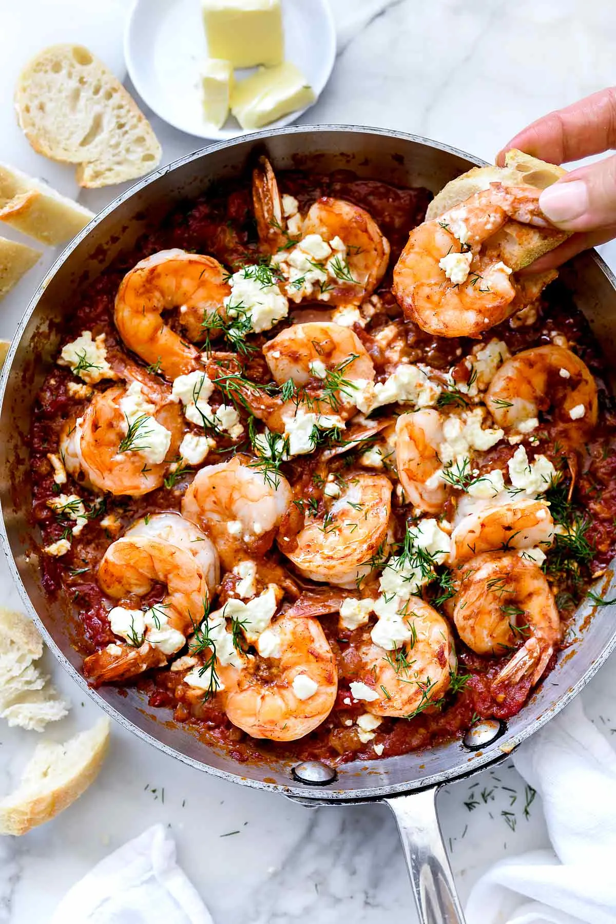 Saucy Greek Baked Shrimp