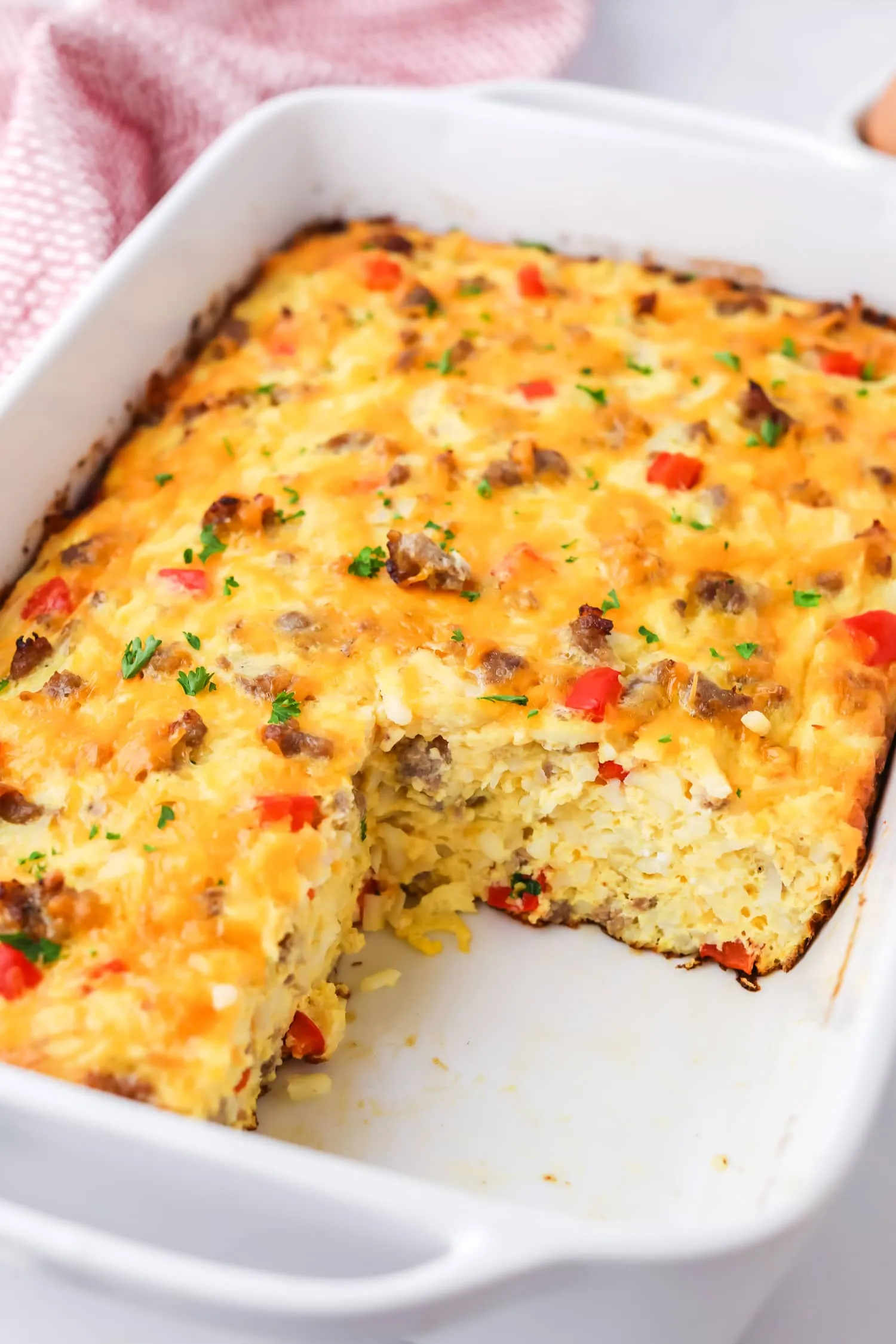 Sausage Hash Brown Patty Breakfast Casserole