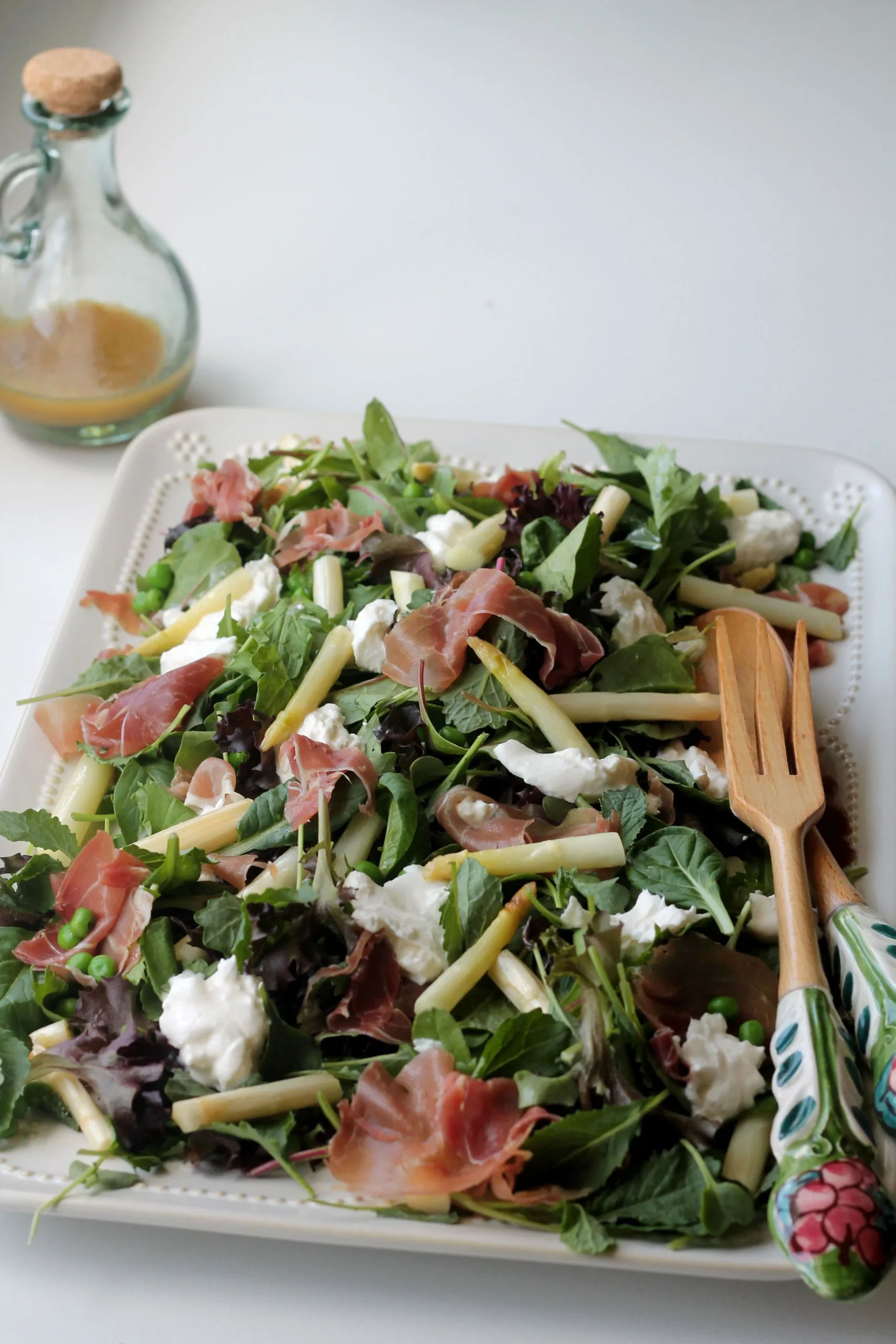 Sauteed Pea Salad with Burrata