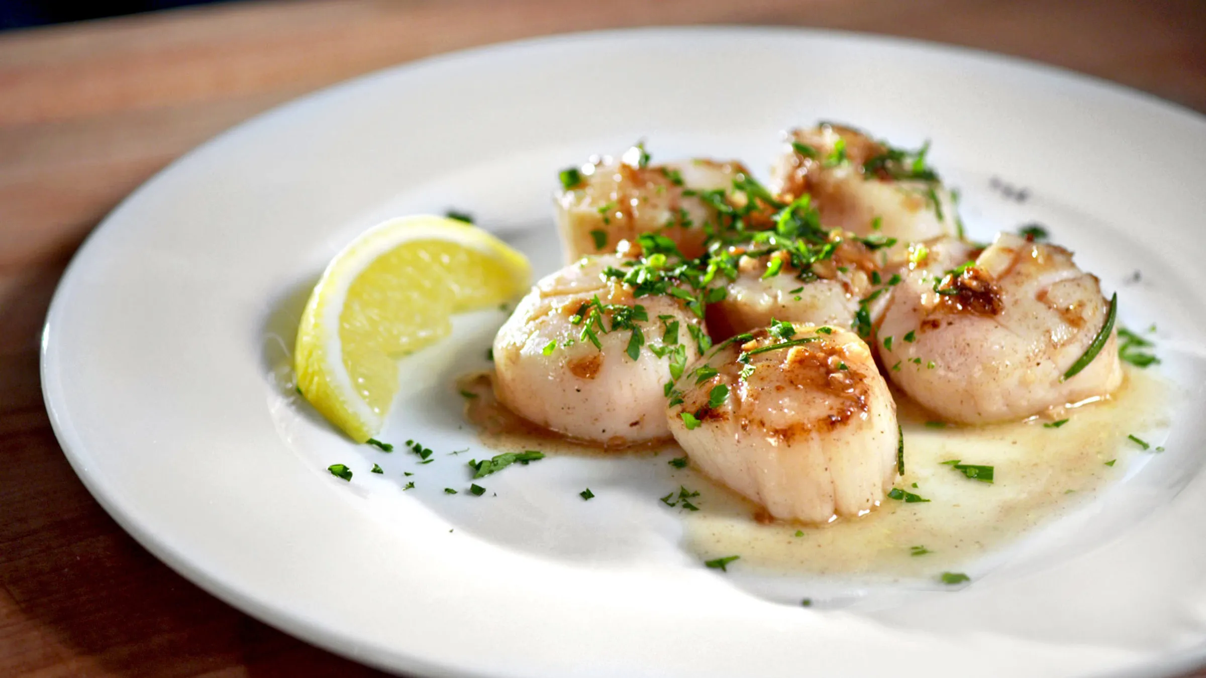 Sauteed Scallops with Rosemary and Lemon