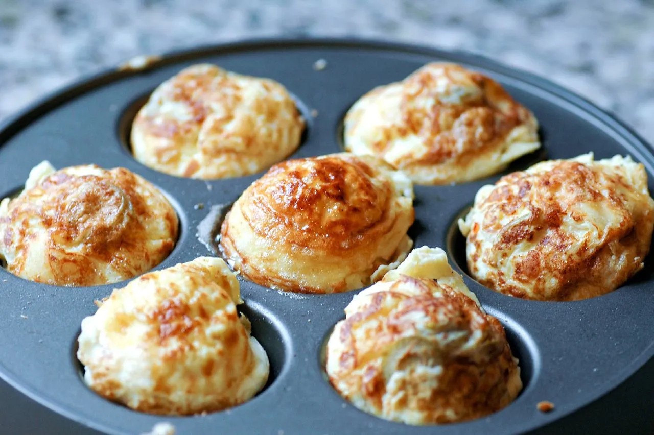 Savory Potato Aebleskivers with Creamy Lemon Dipping Sauce