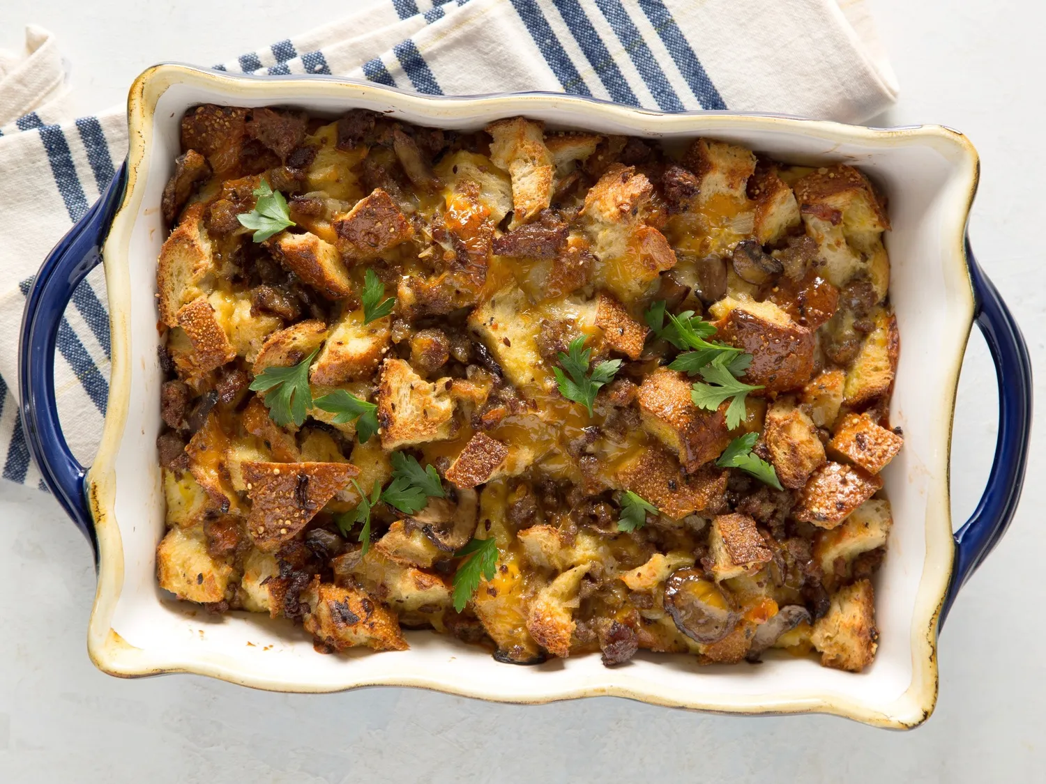Savory Sausage Bread Pudding