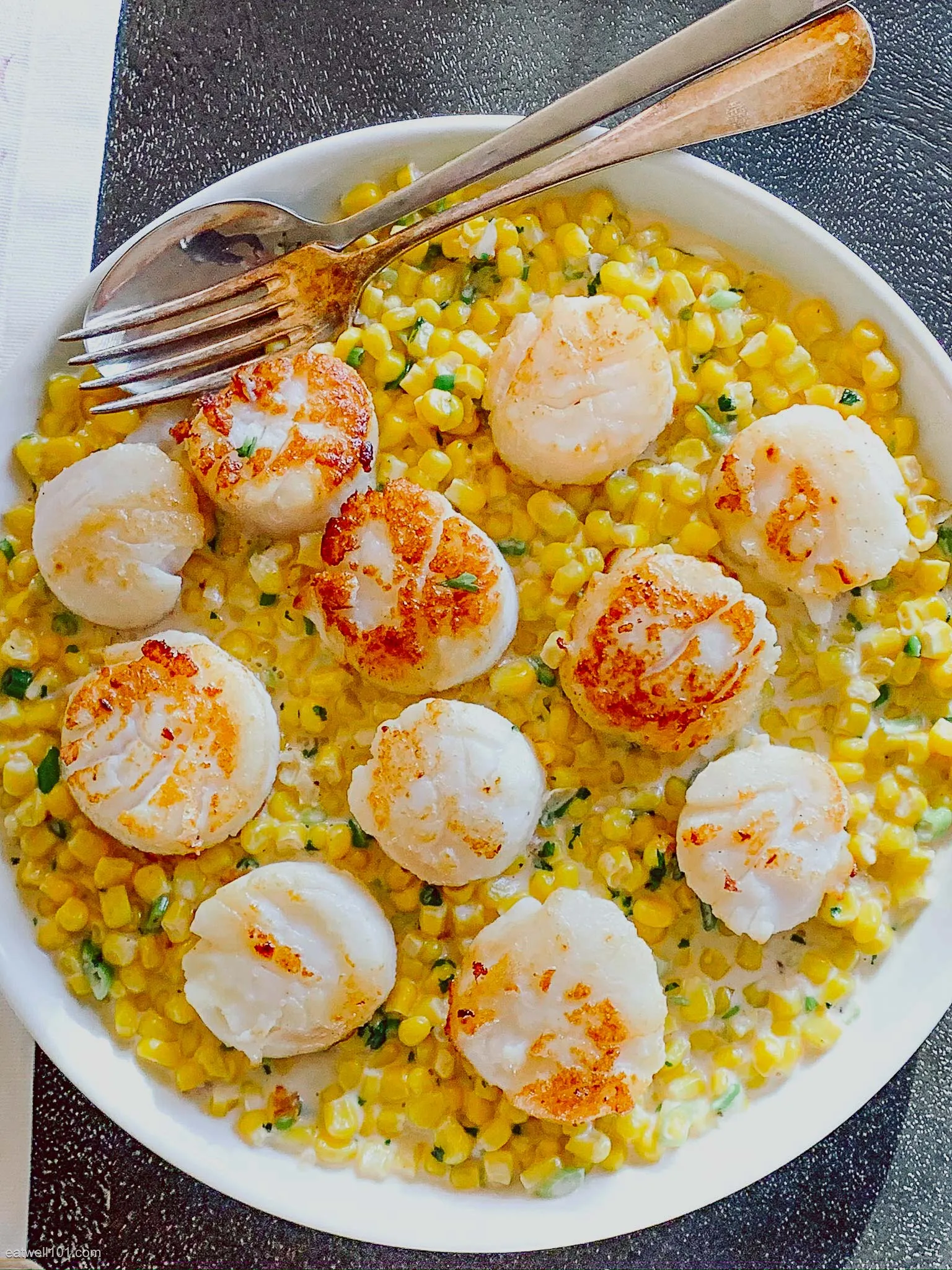 Scallop and Corn Dumplings Two Ways