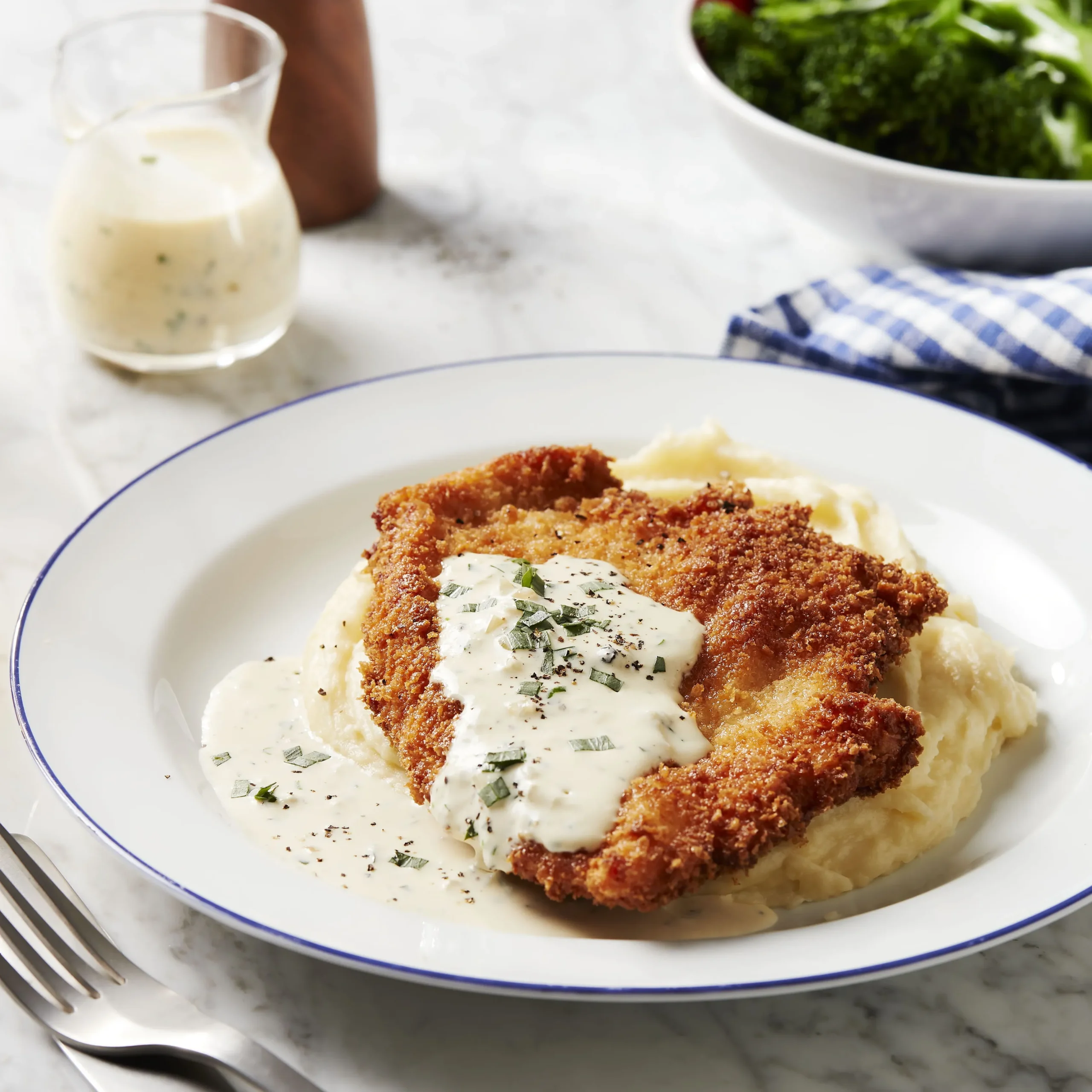 Schnitzel with a Creamy Marsala Sauce
