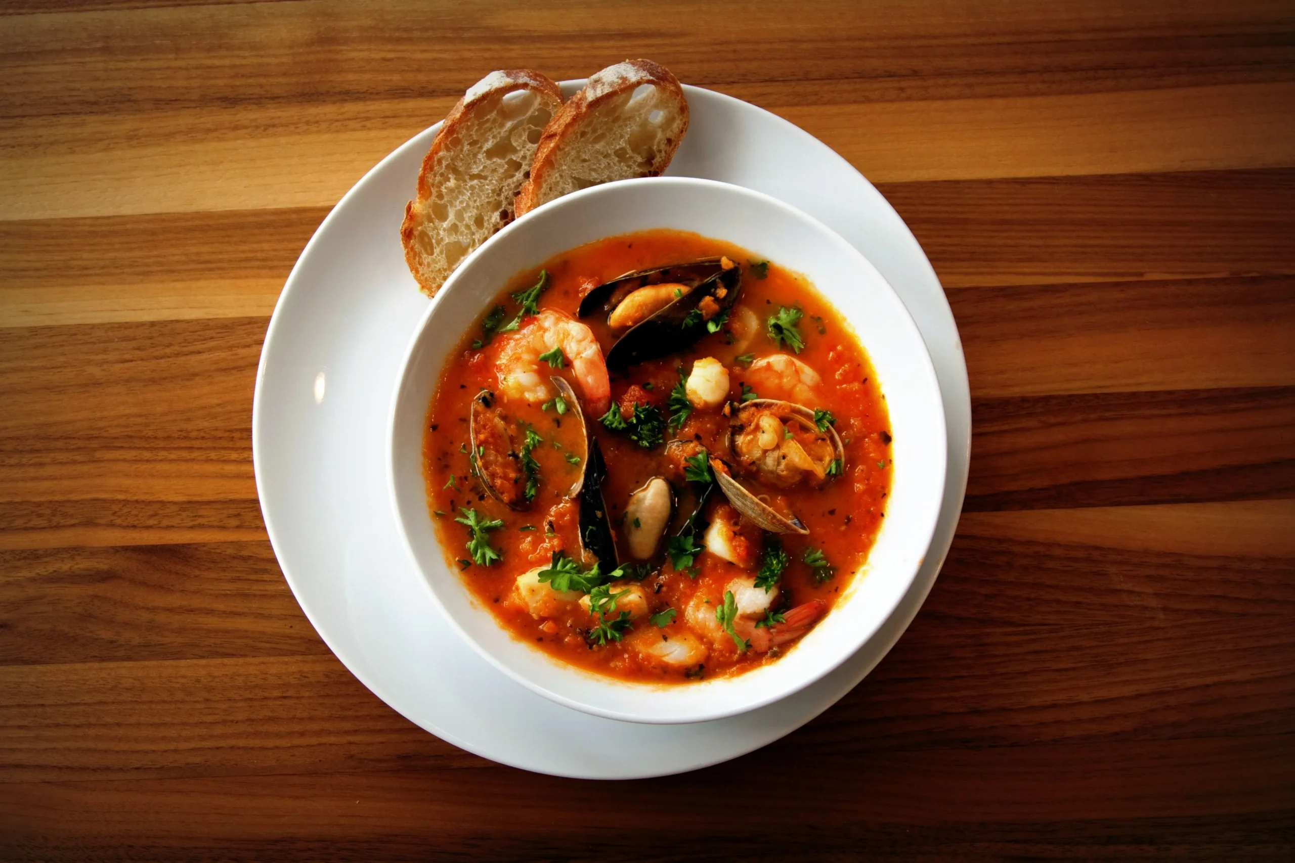 Seafood Stew with Tomatoes and Basil