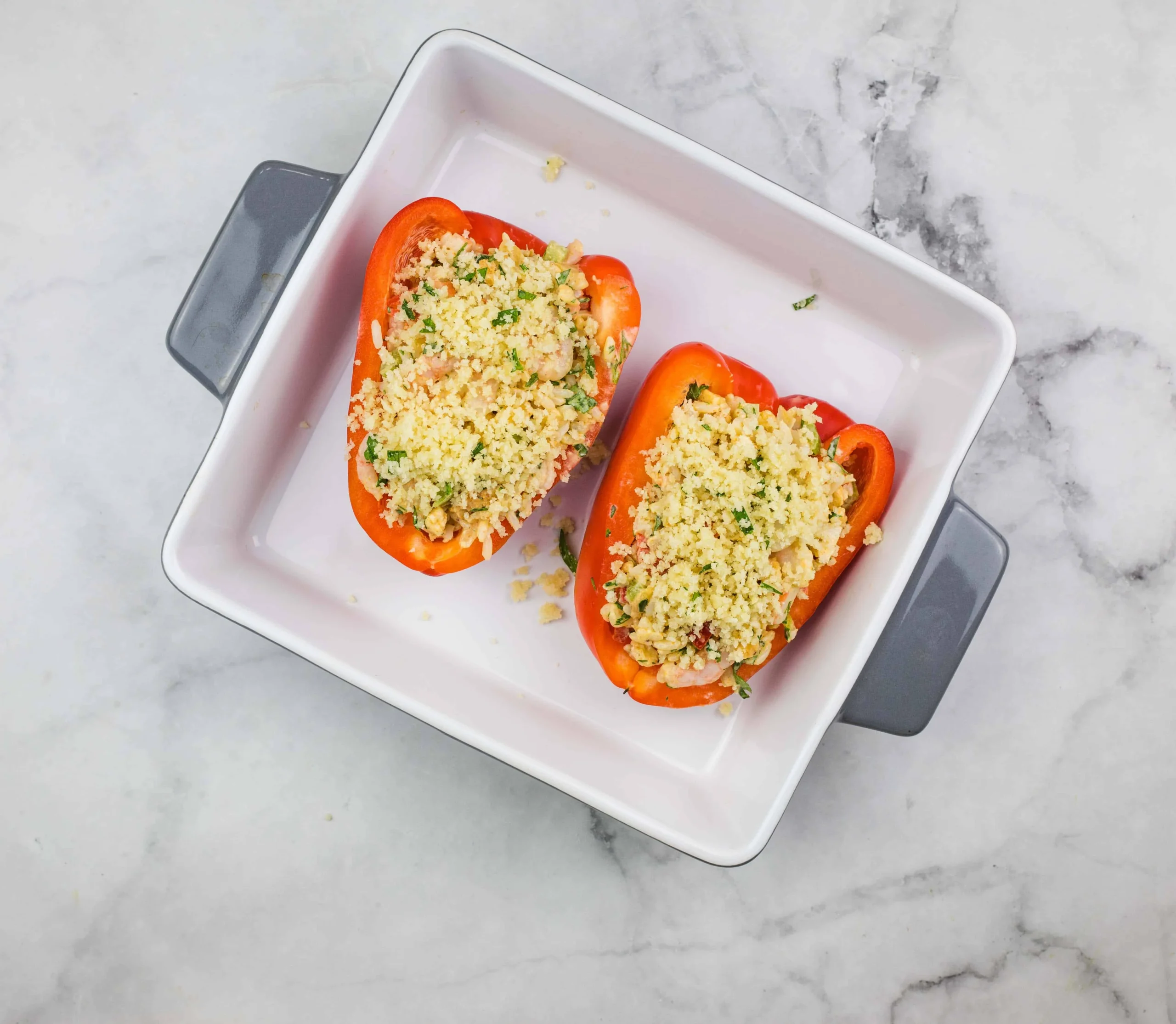 Seafood Stuffed Bell Peppers