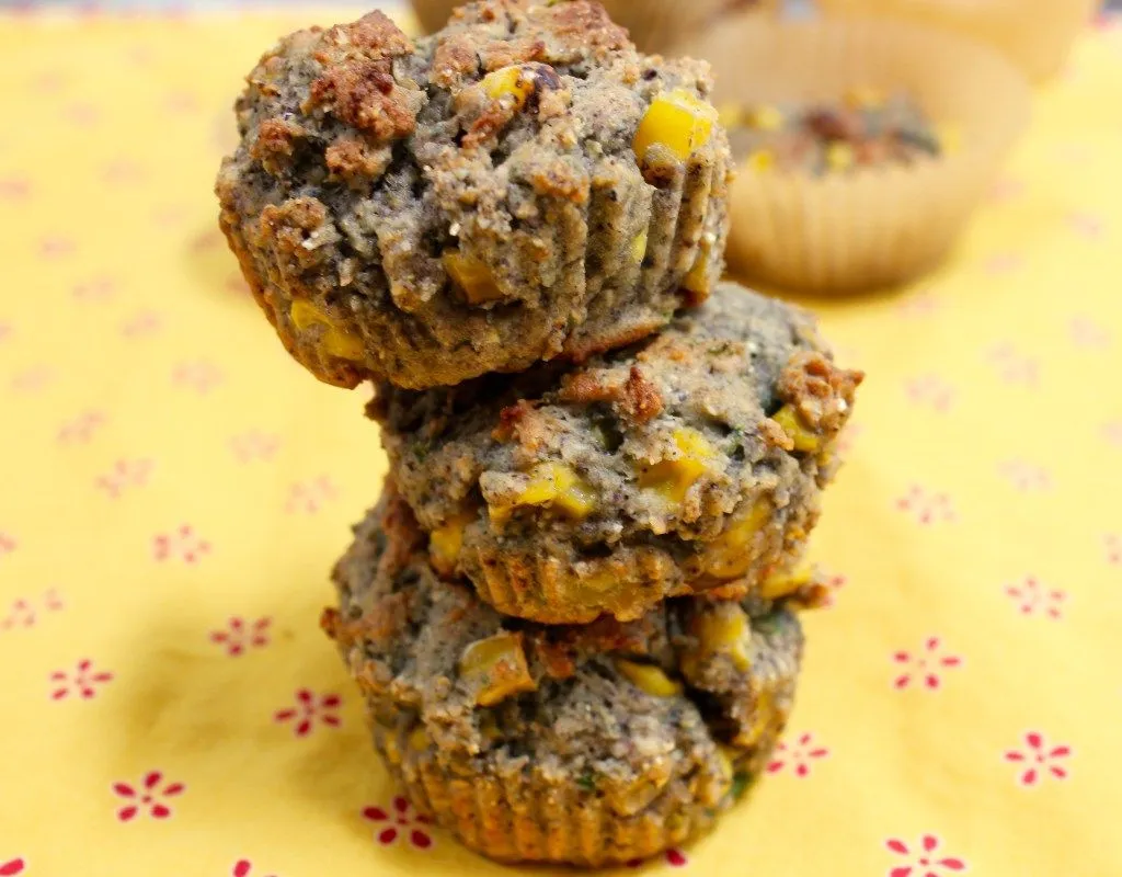 Serrano Chile Blue Cornbread