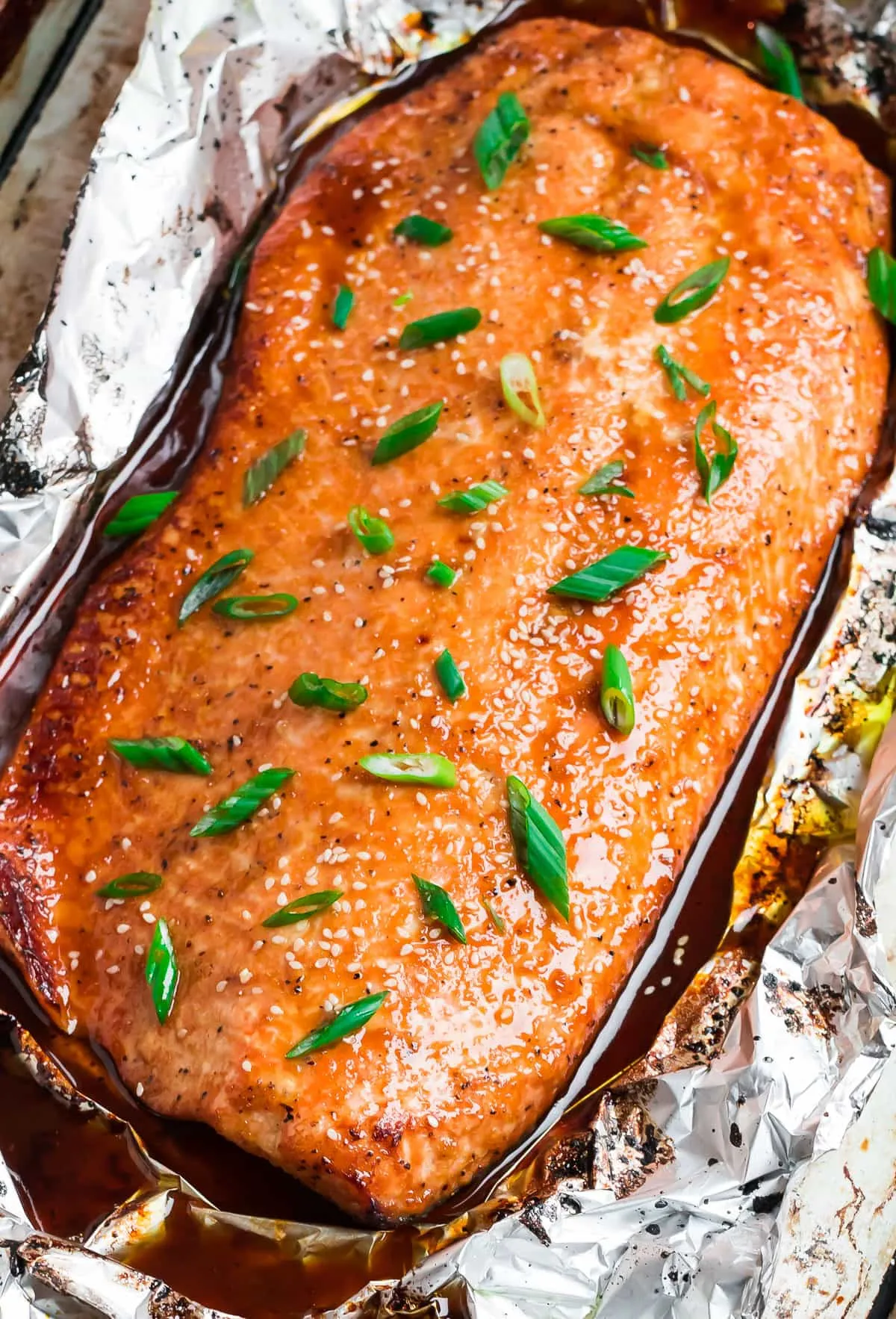 Sesame Teriyaki Salmon in Foil