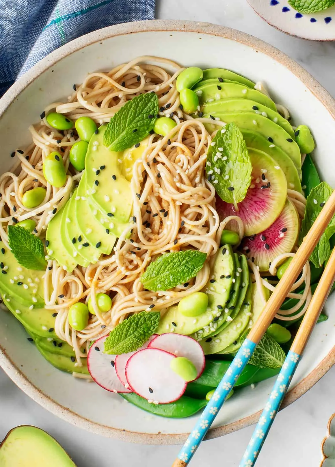 Sesame Turnips Soba Noodles