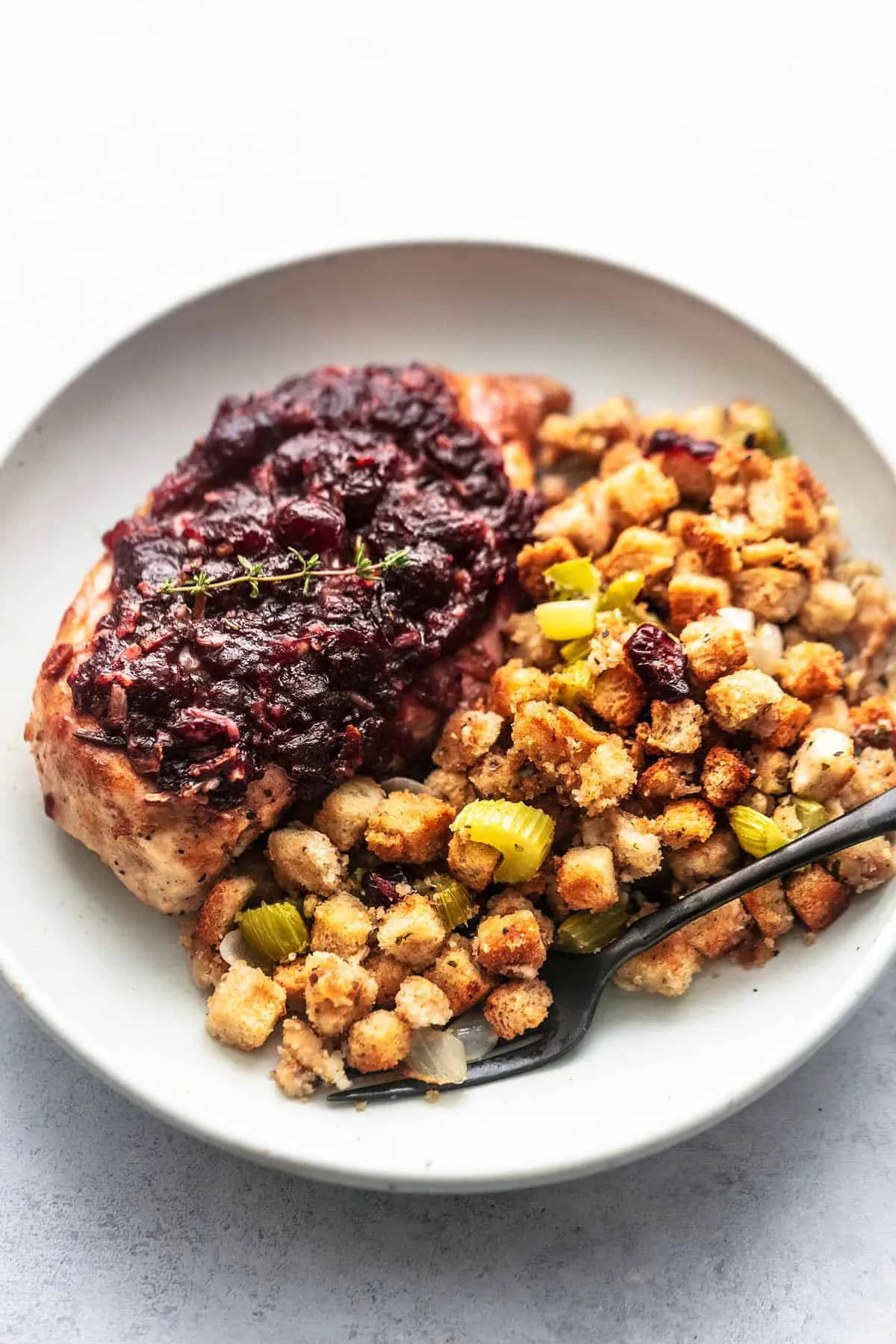 Sheet Pan Cranberry Chicken and Stuffing