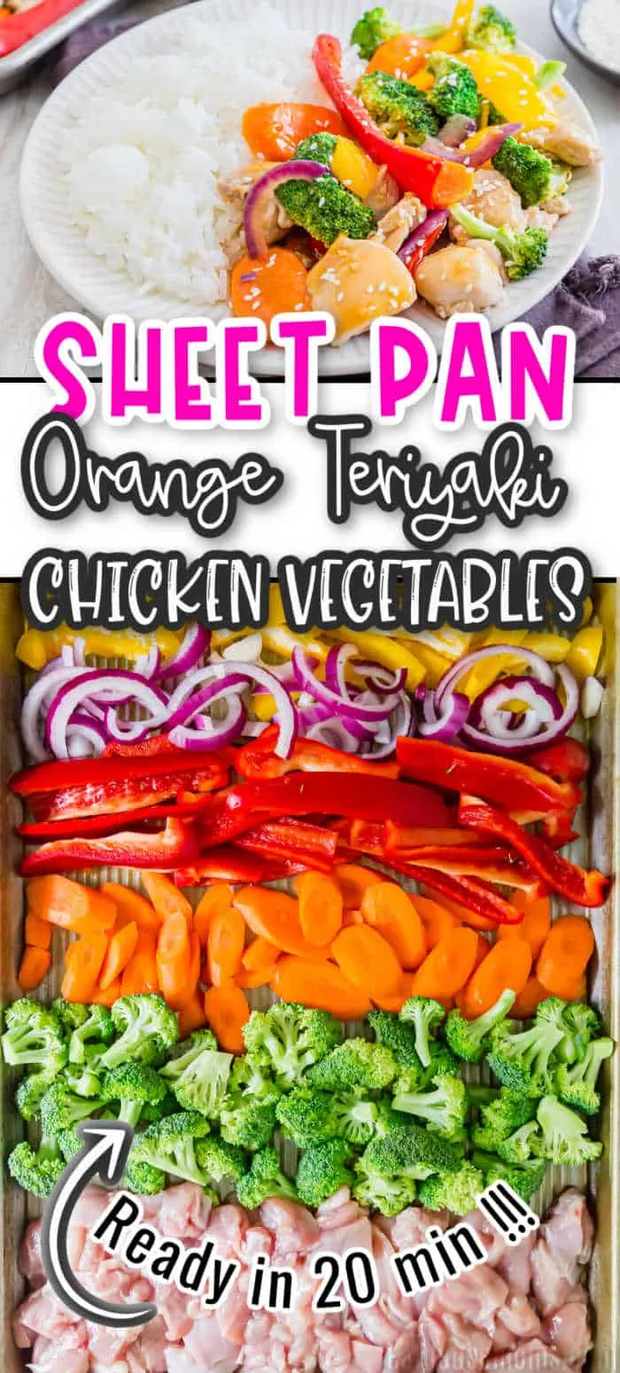 Sheet Pan Orange Teriyaki Chicken Vegetables