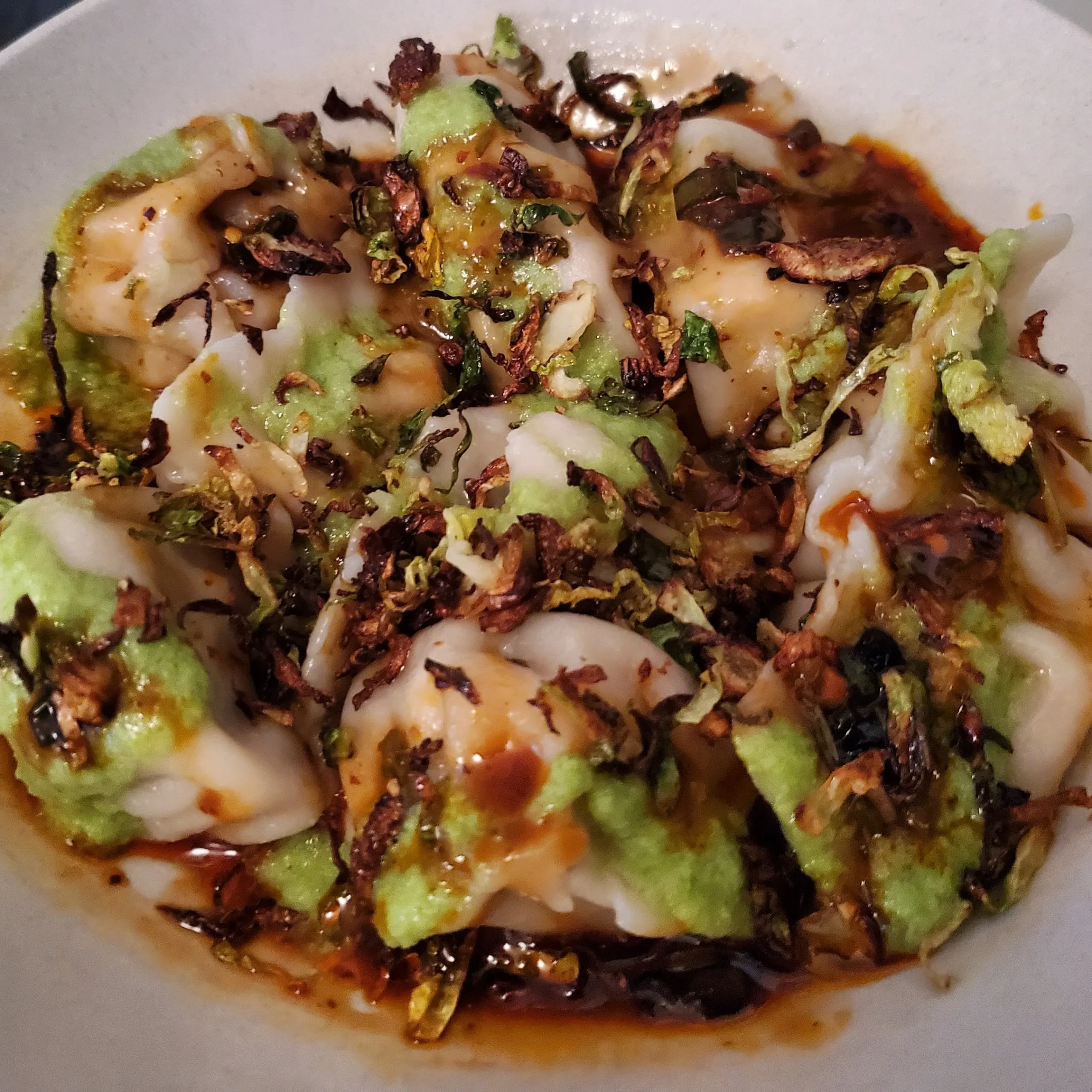 Shrimp Brussels Sprouts Dumplings