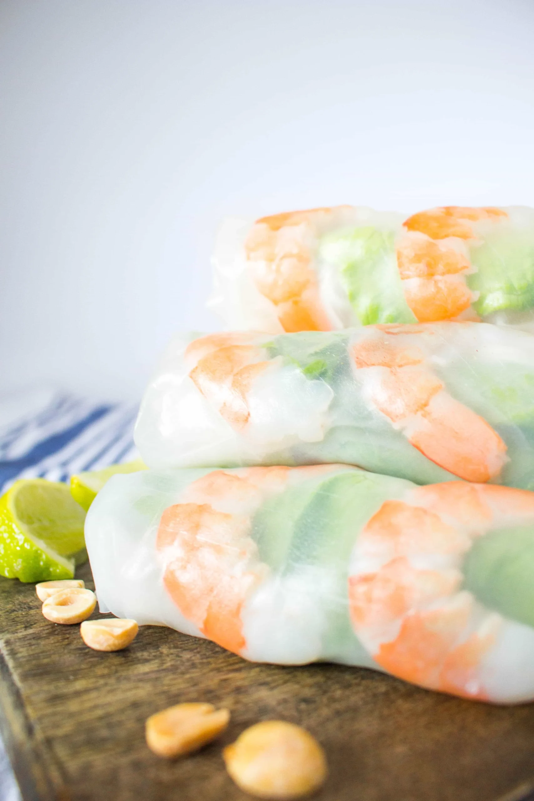 Shrimp Rice Paper Rolls with Vietnamese Dipping Sauce
