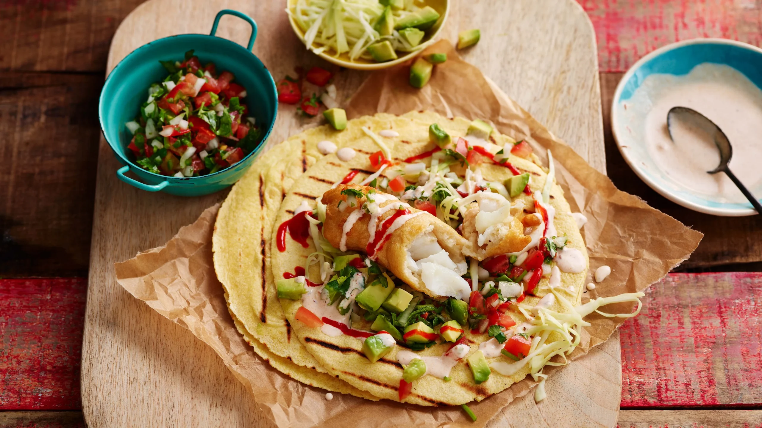 Shrimp Tacos Ensenada Style