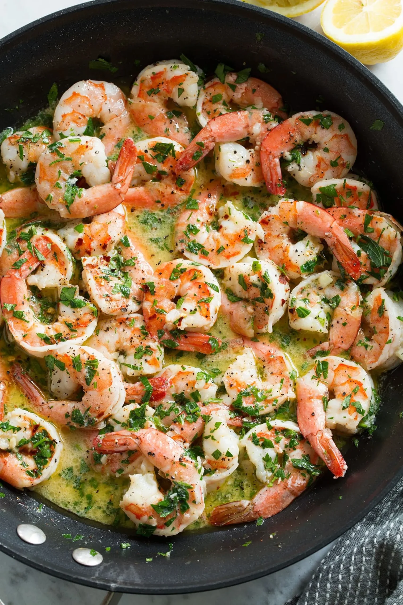 Shrimp and Crab Meat Scampi