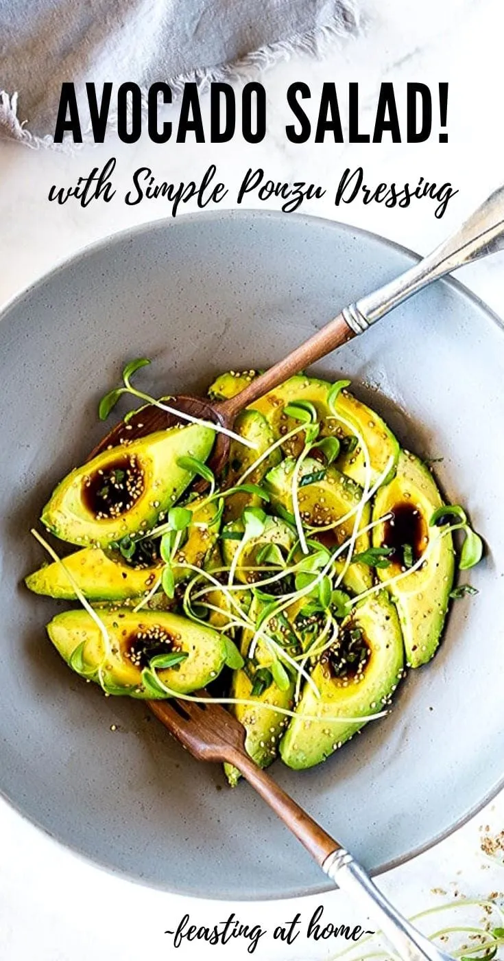 Simple Avocado Salad with Ponzu Dressing