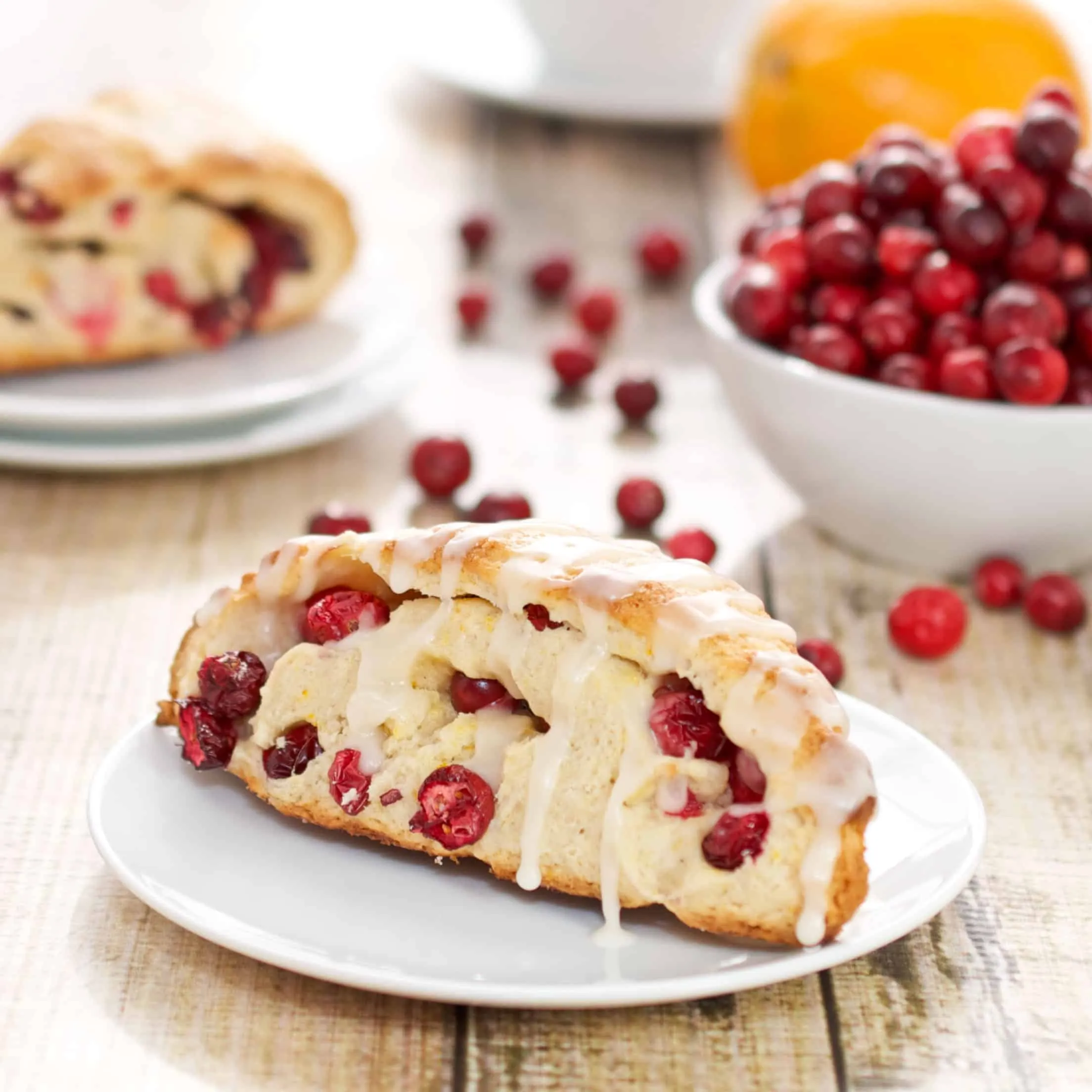 Simple Fresh Cranberry Scones