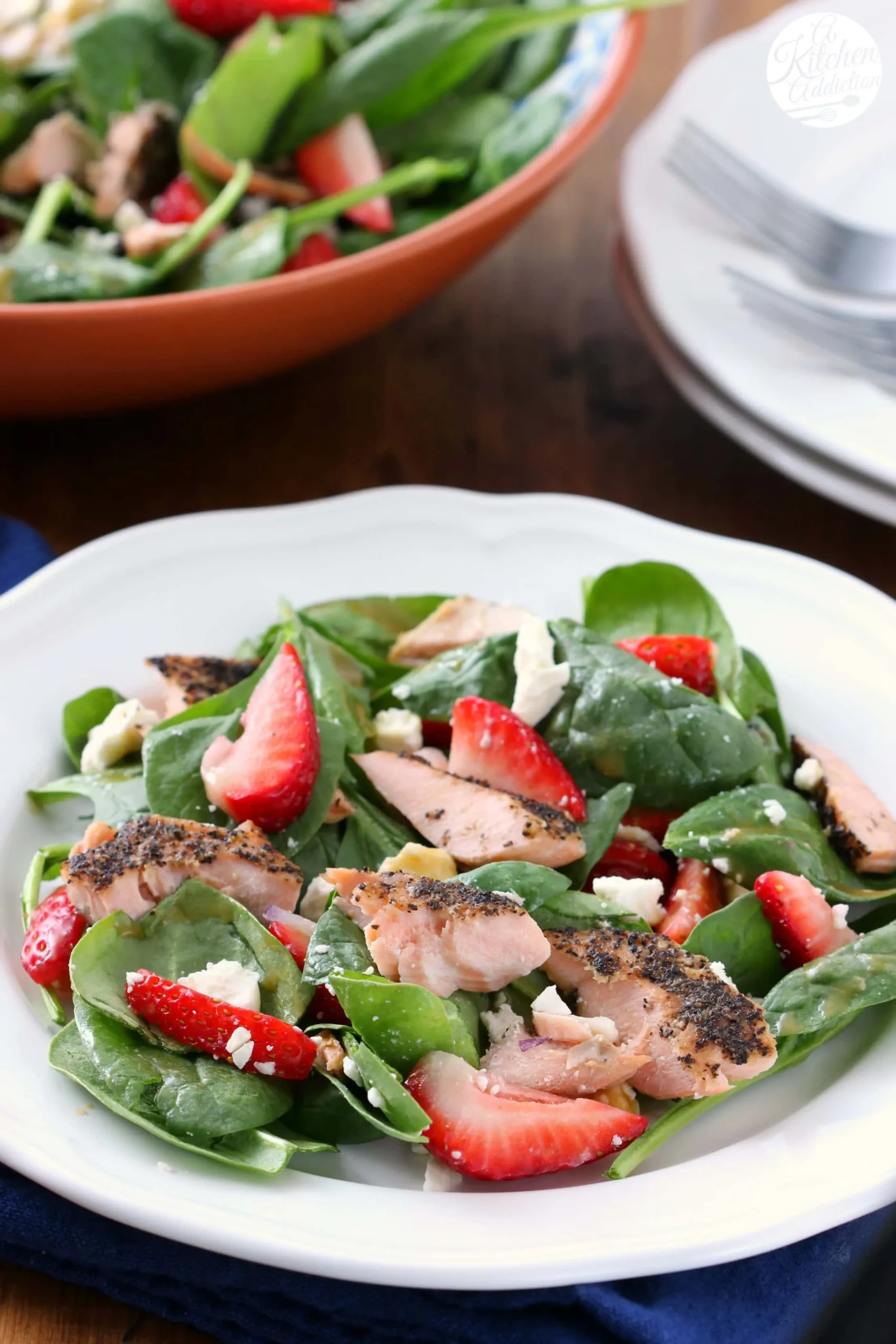 Simple Strawberry Salmon Salad