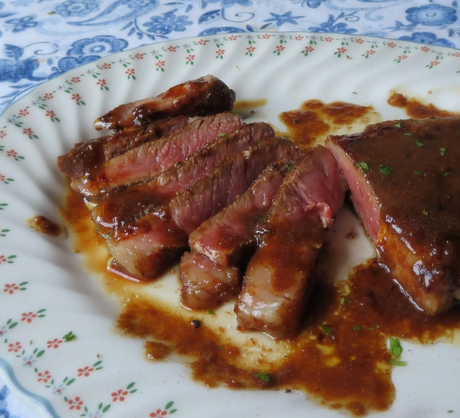 Sirloin Steak with Ginger Butter Sauce