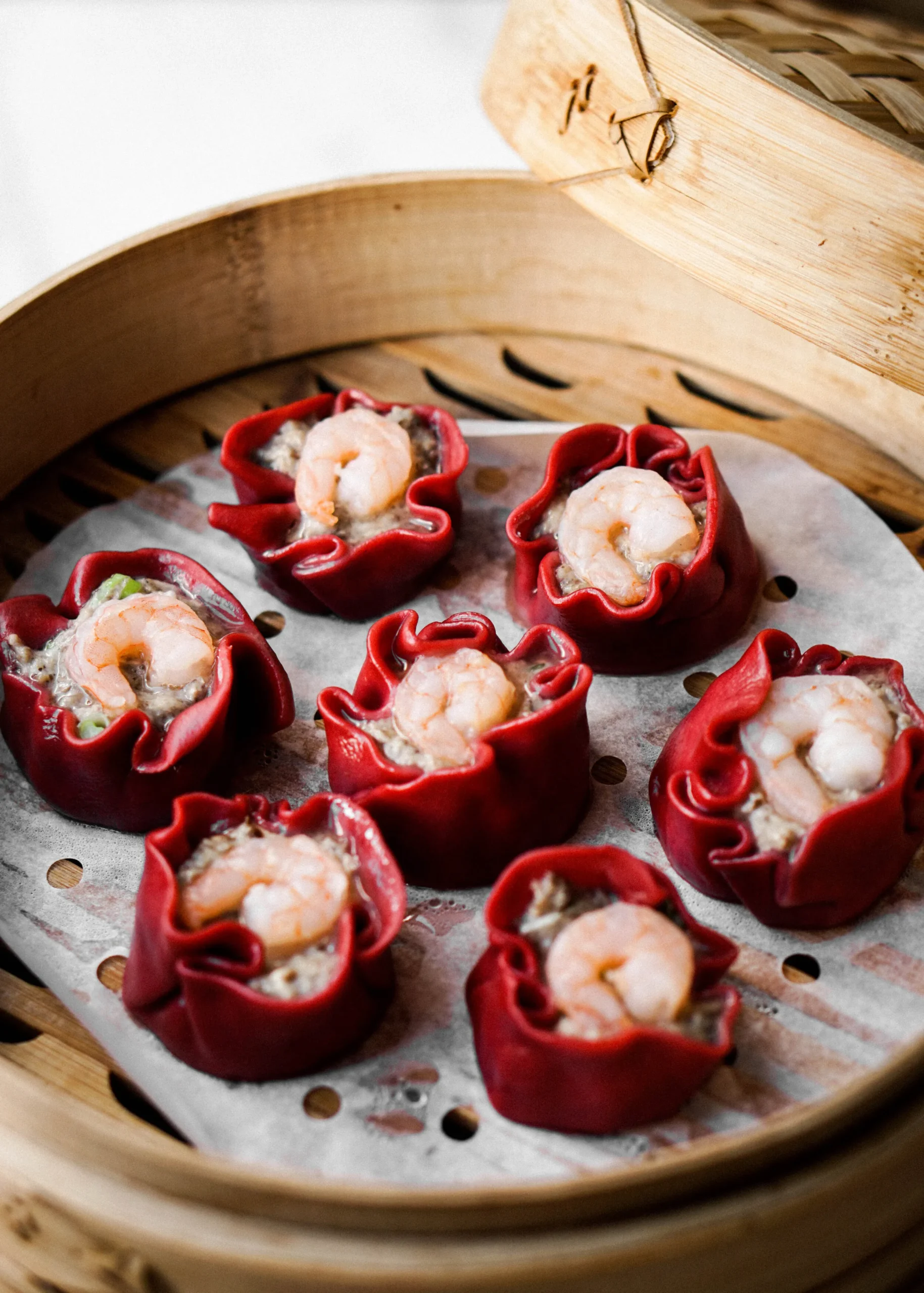 Siu Mai Pork and Shrimp with Chili Garlic Oil