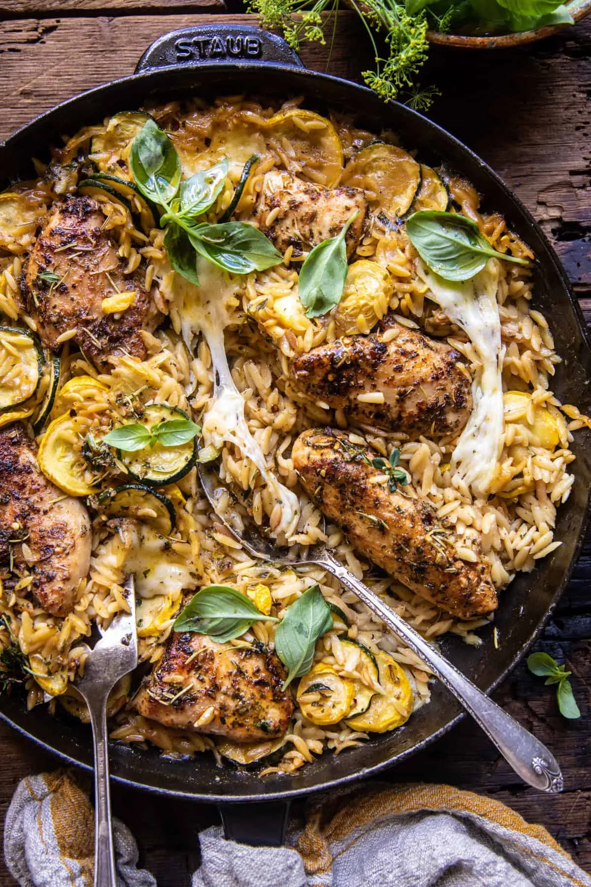 Skillet Chicken and Zucchini