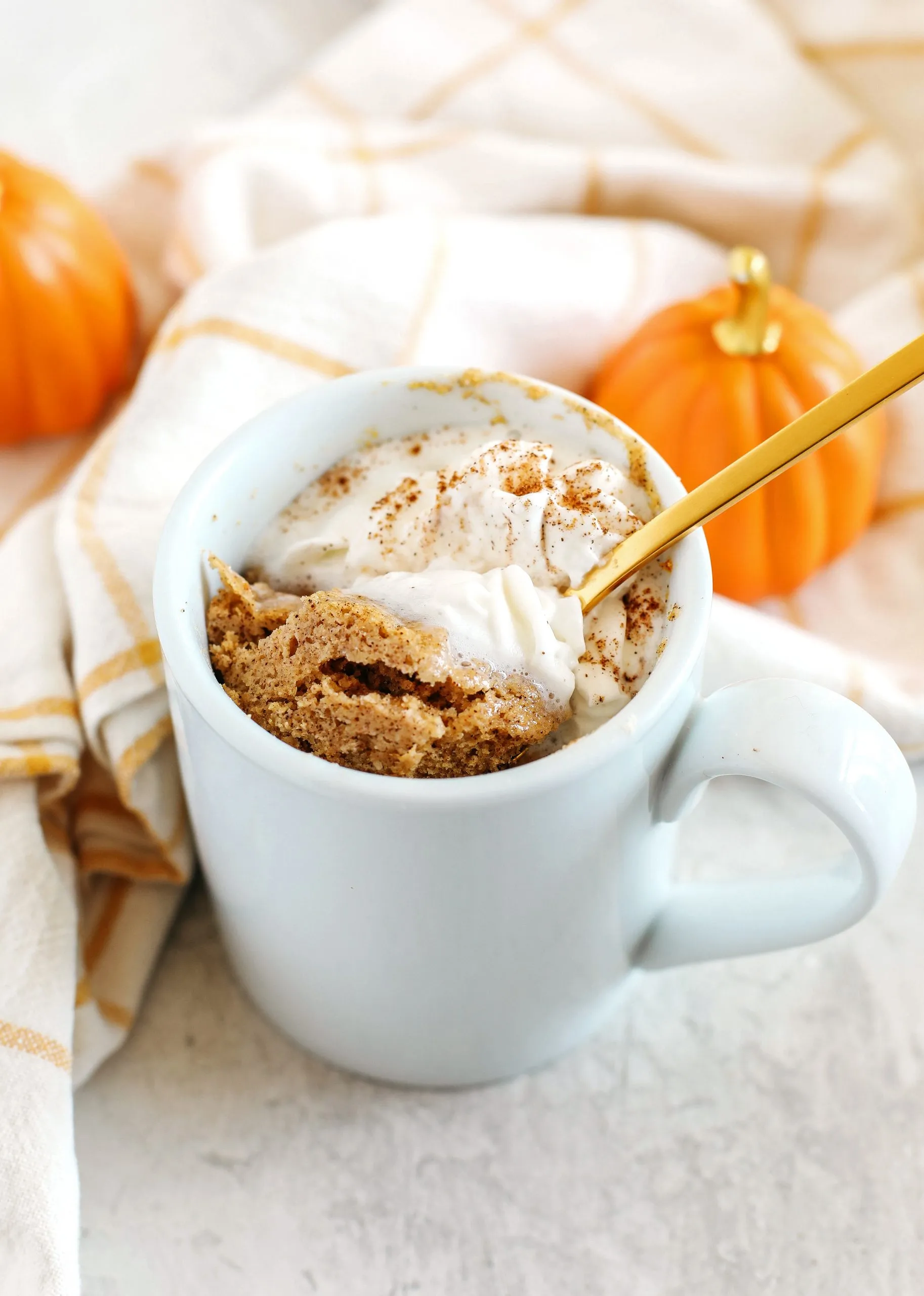 Skinny Pumpkin Spice Mug Cake